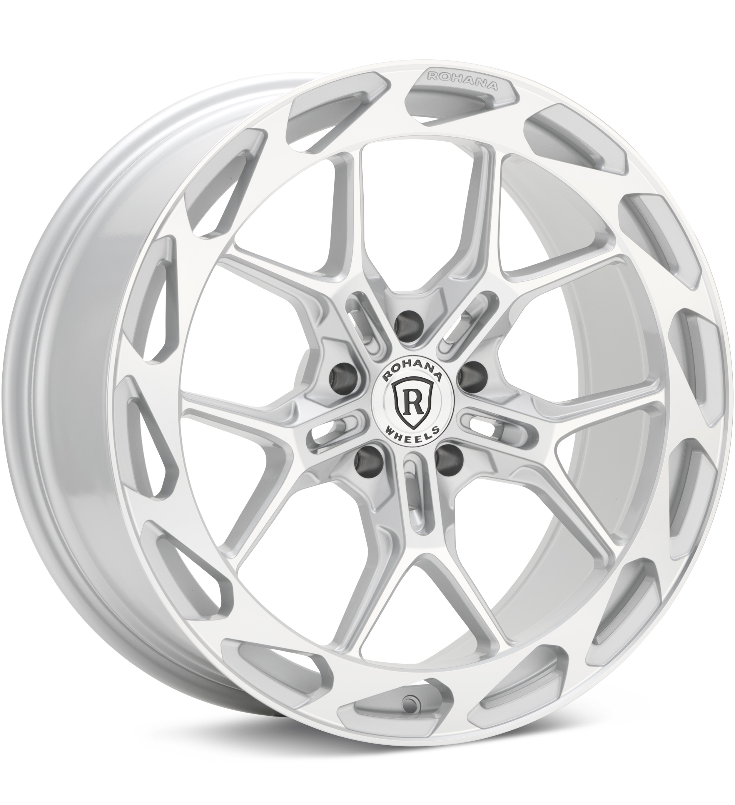 Rohana Wheels RFX19 Silver Machined w/Clearcoat Wheels 20 In 20x9 +35 RFX192095112MS35