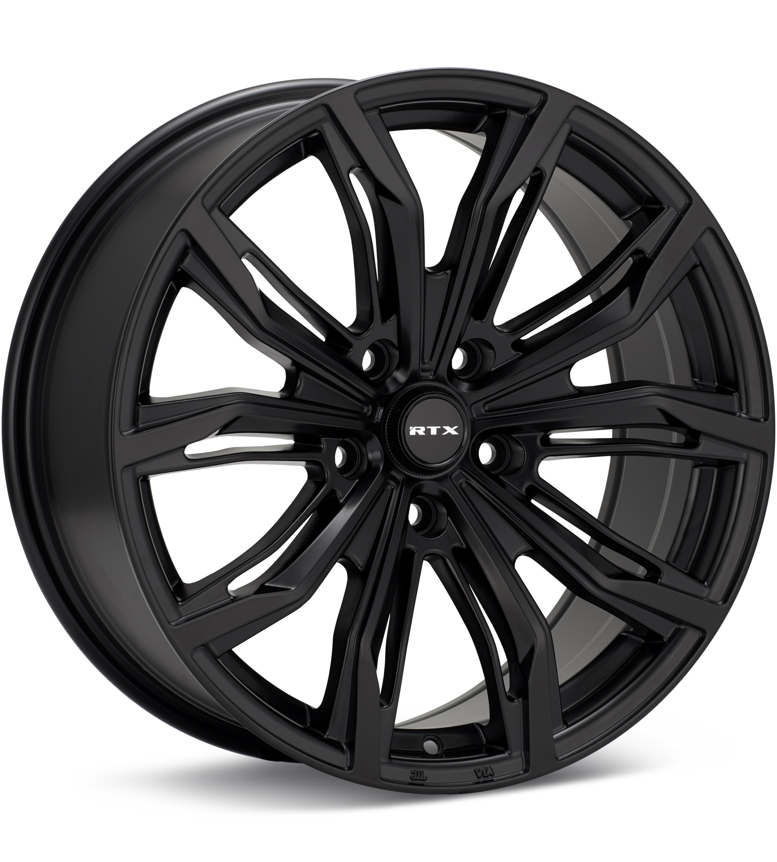 RTX Wheels Black Widow Satin Black Wheels 17 In 17x7.5 +40