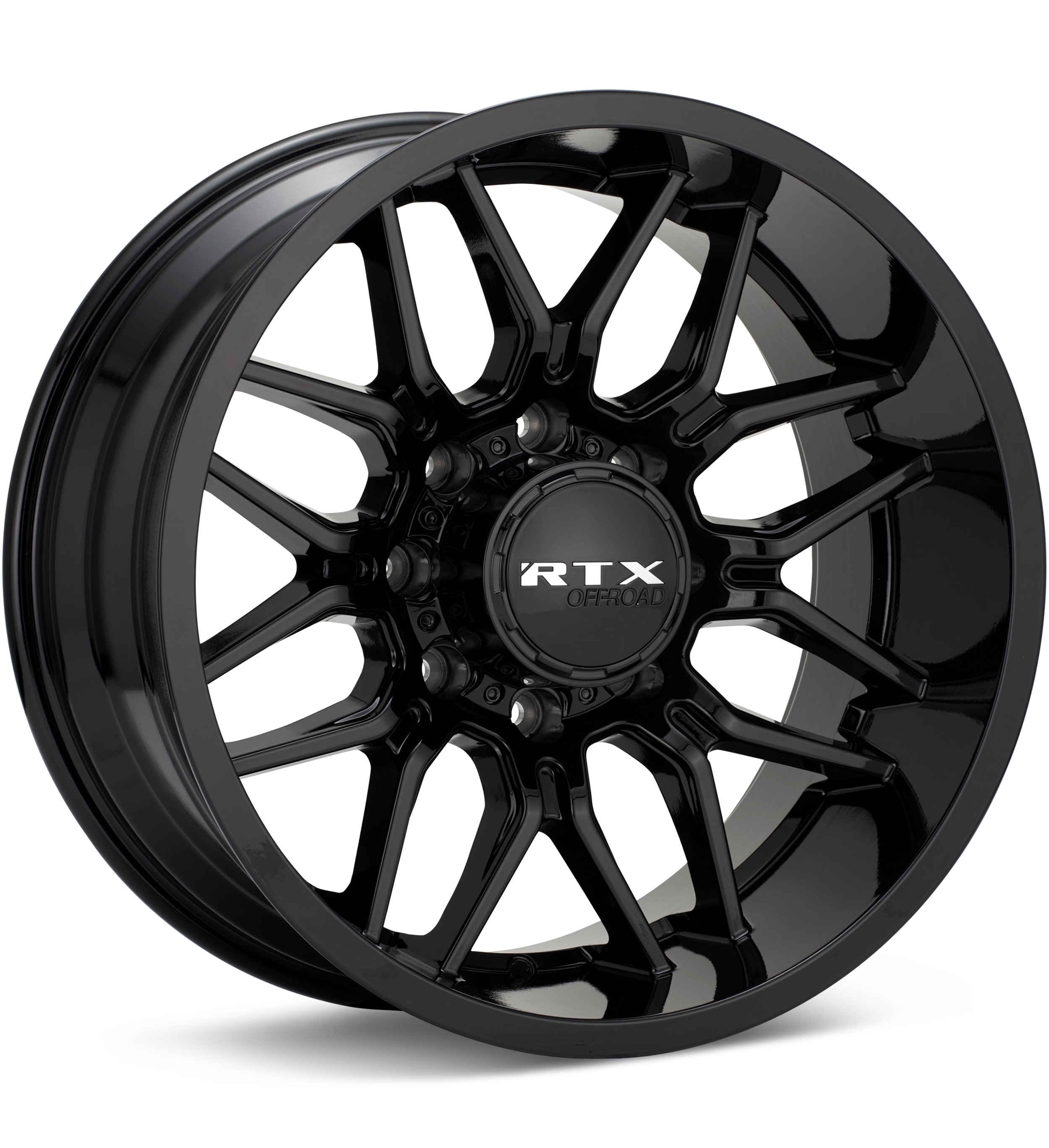 RTX Wheels Claw Gloss Black Wheels 18 In 18x9 -12