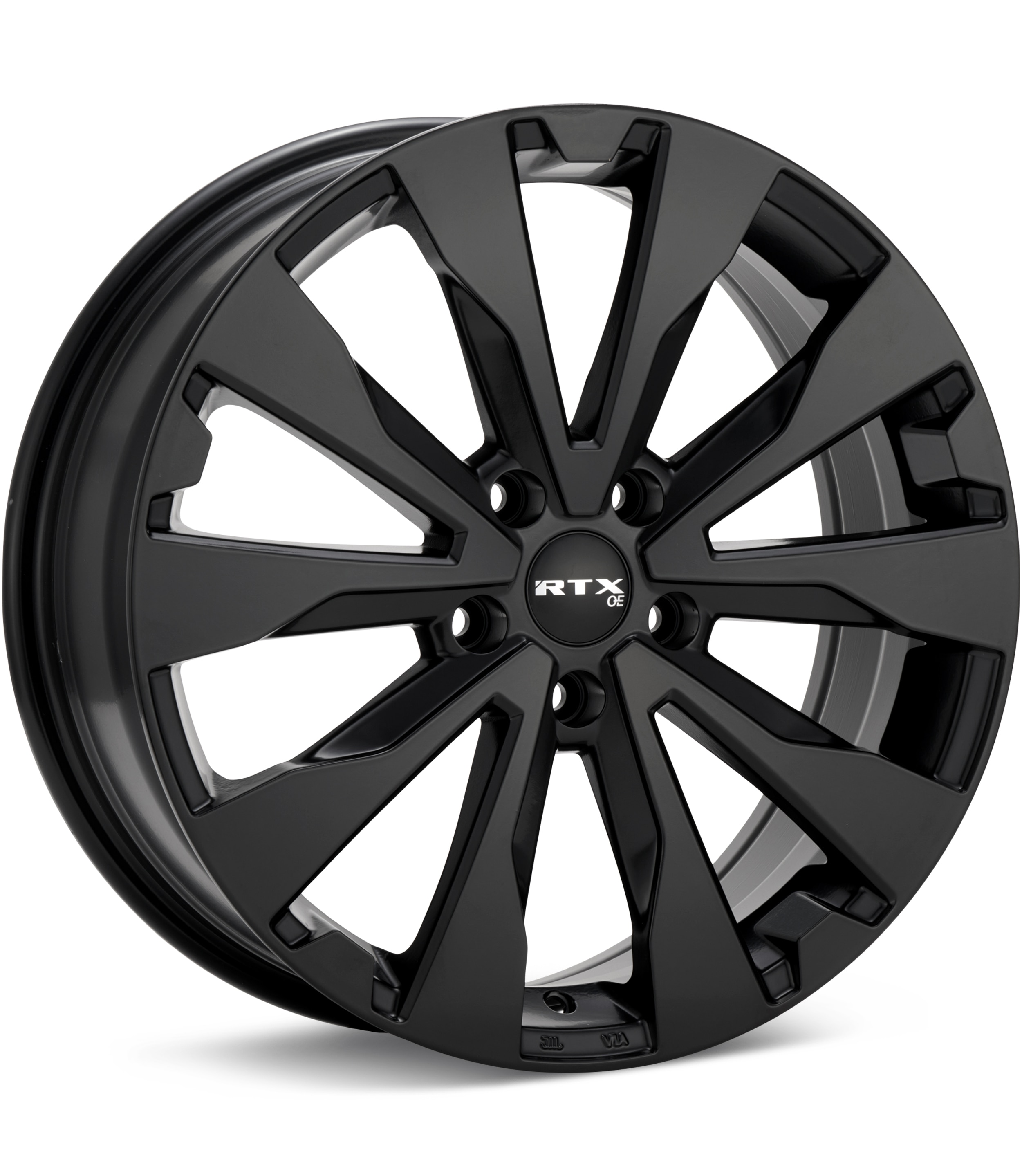 RTX Wheels Estate Satin Black Wheels 18 In 18x7 +48