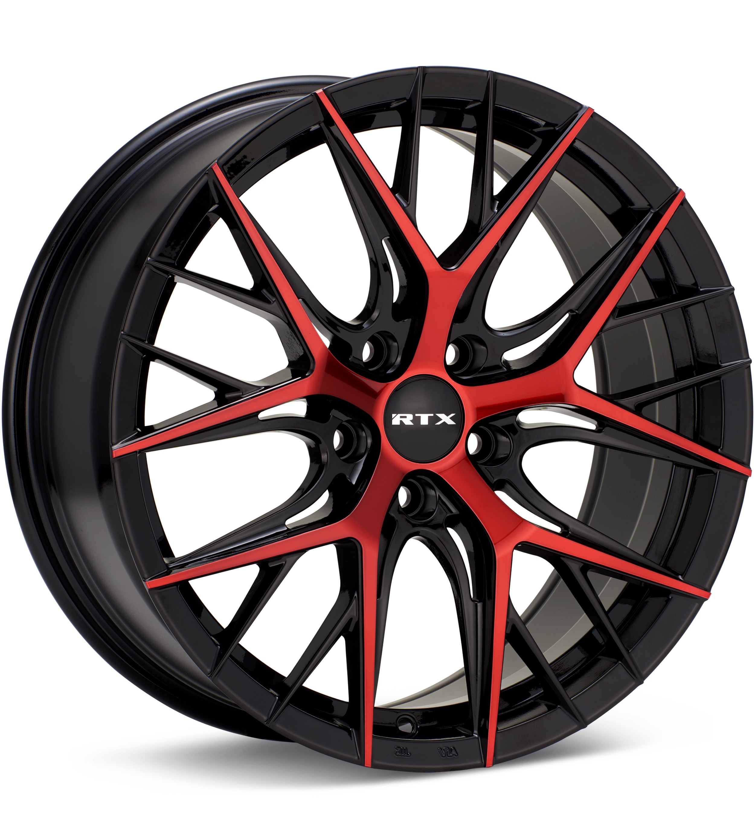 RTX Wheels Valkyrie Black w/Red Accent Wheels 18 In 18x8 +40 083055