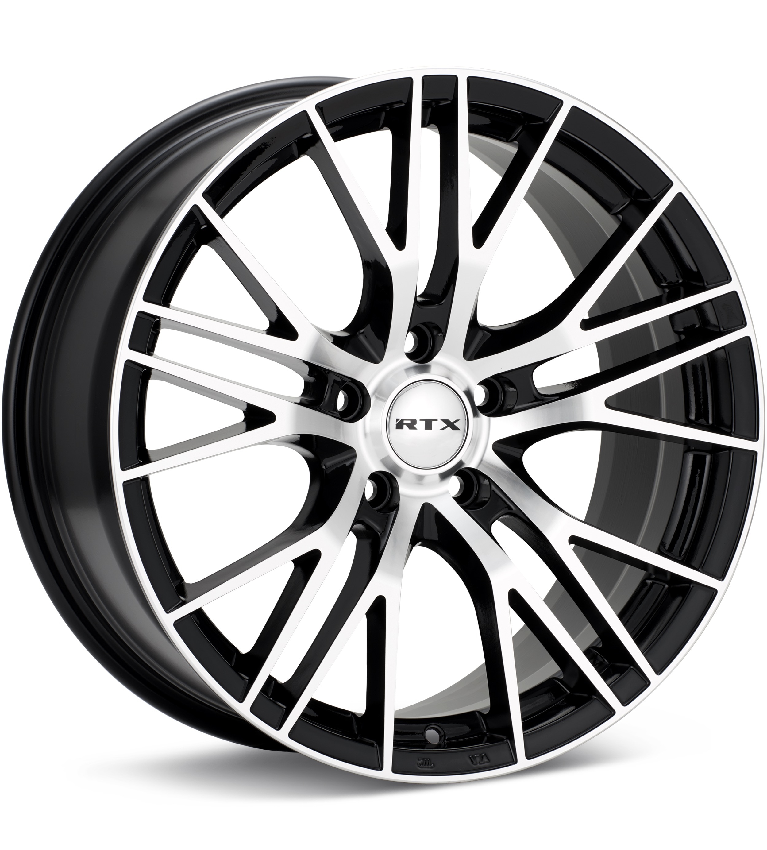 RTX Wheels Vertex Machined w/Gloss Black Accent Wheels 20 In 20x8.5 +38