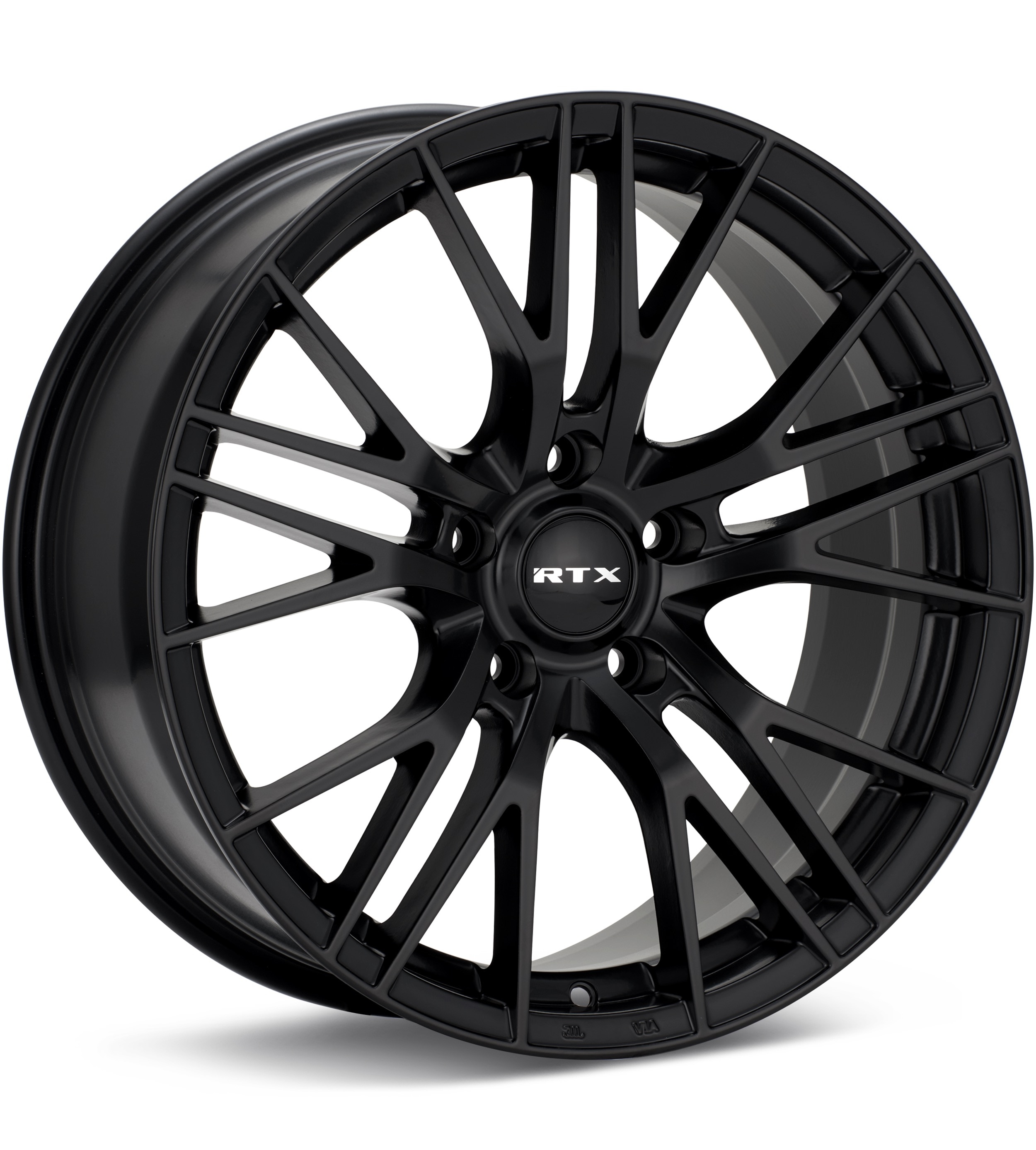 RTX Wheels Vertex Satin Black Wheels 17 In 17x7.5 +40