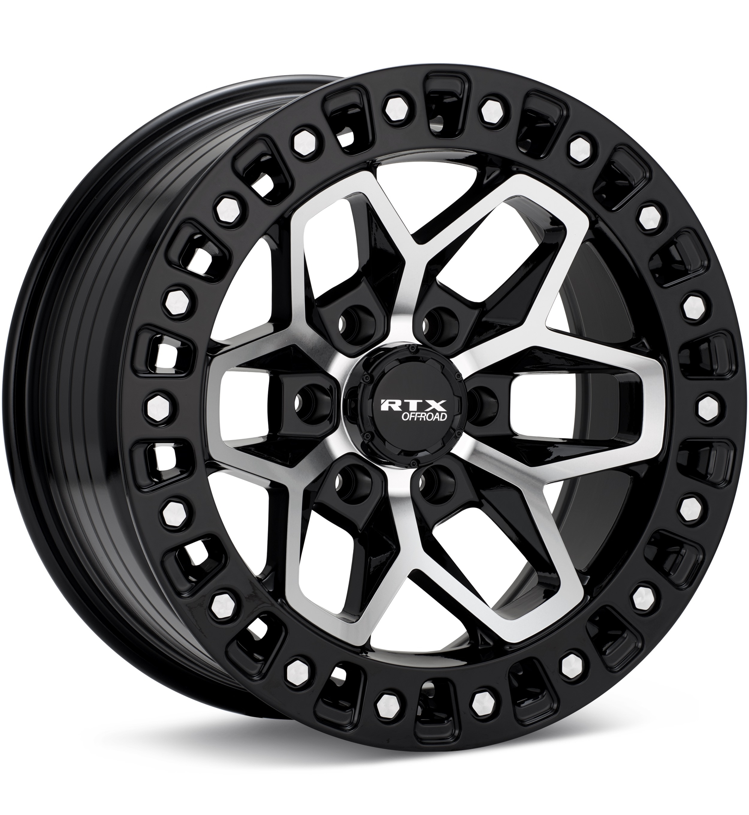 RTX Wheels Zion Machined w/Gloss Black Accent Wheels 17 In 17x9 -15