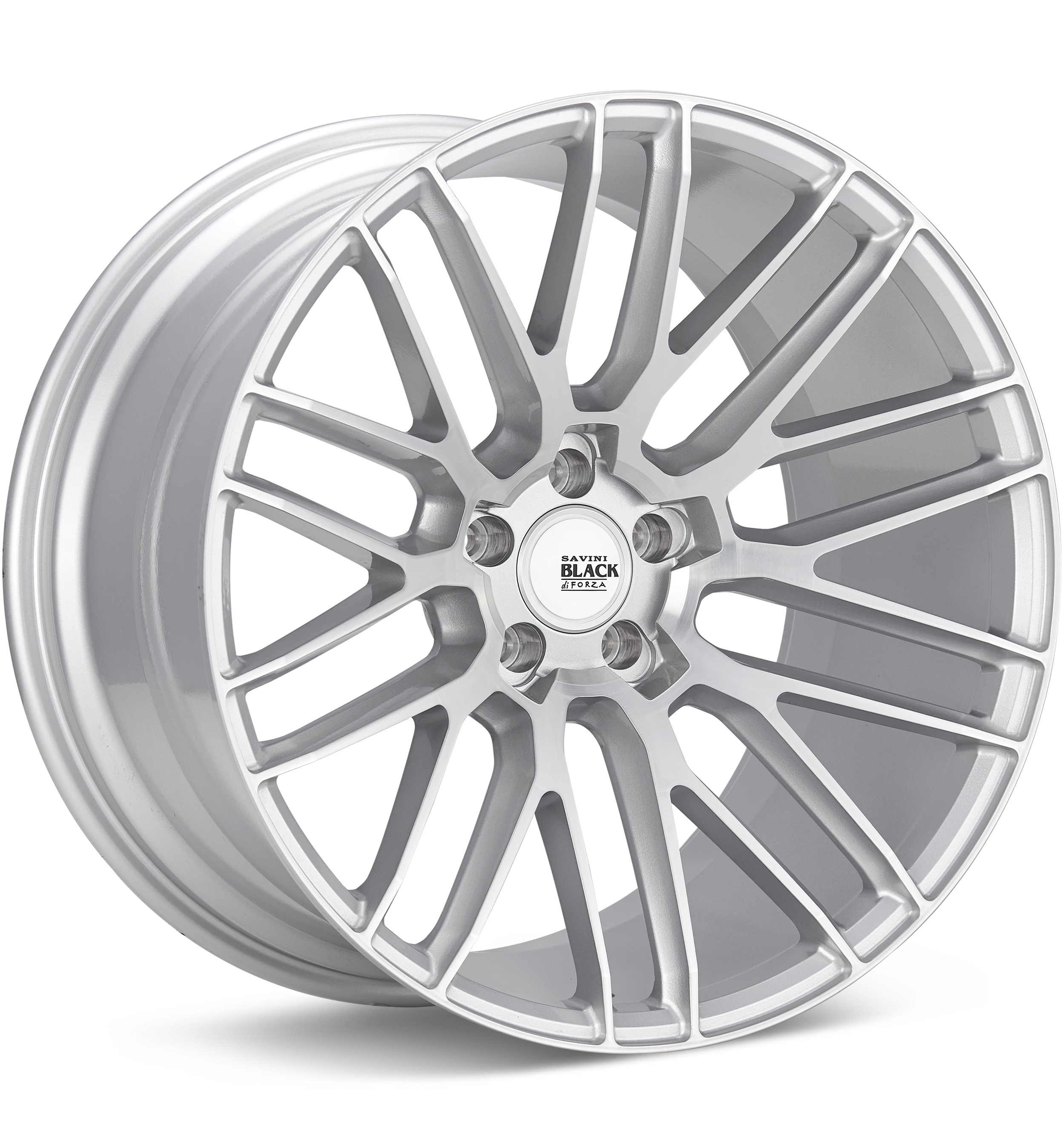 Savini Black di Forza BM13 Silver Machined w/Clearcoat Wheels 20 In 20x8.5 +45