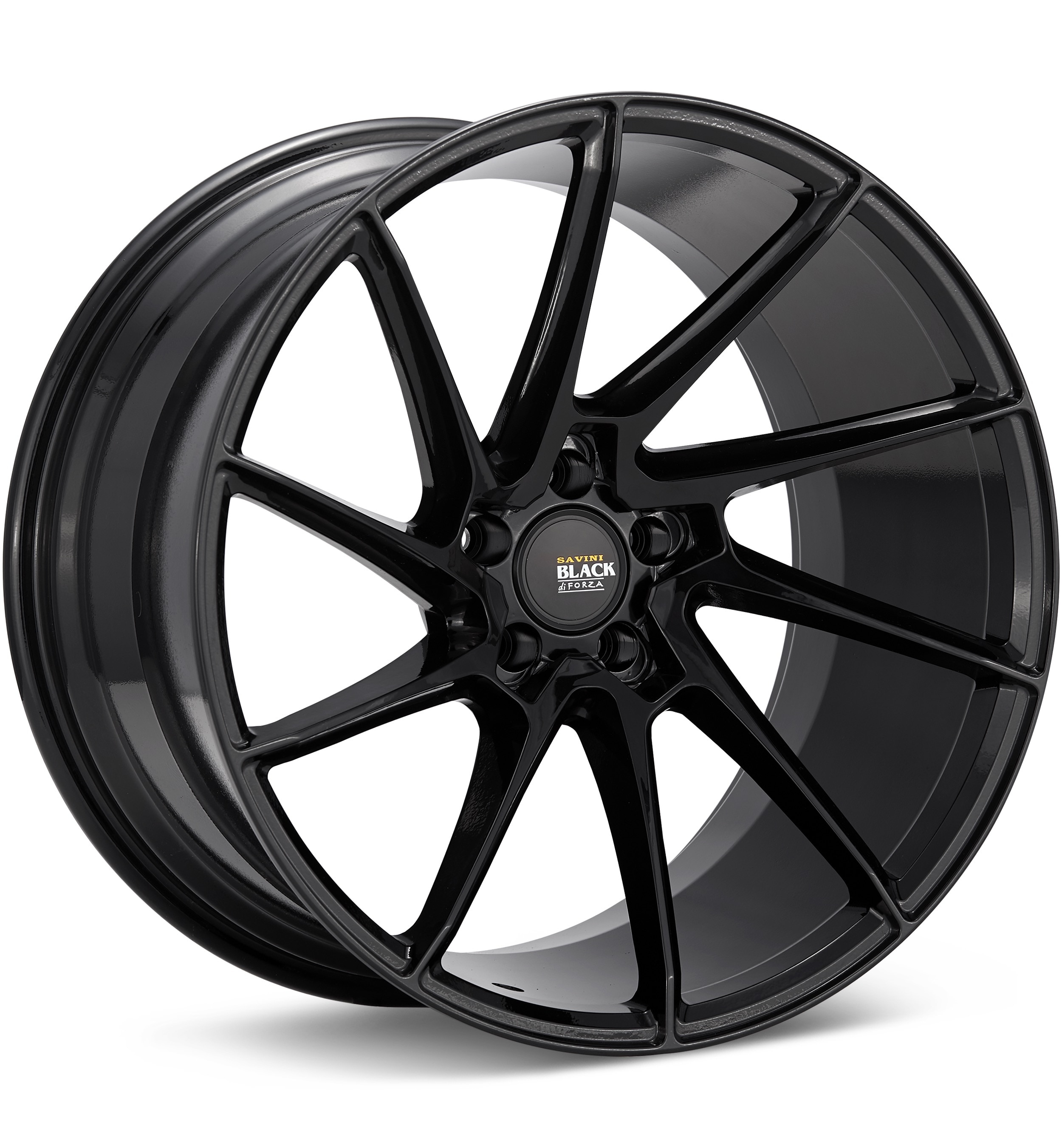 Savini Black di Forza BM15 Left Gloss Black Wheels 19 In 19x9.5 +45