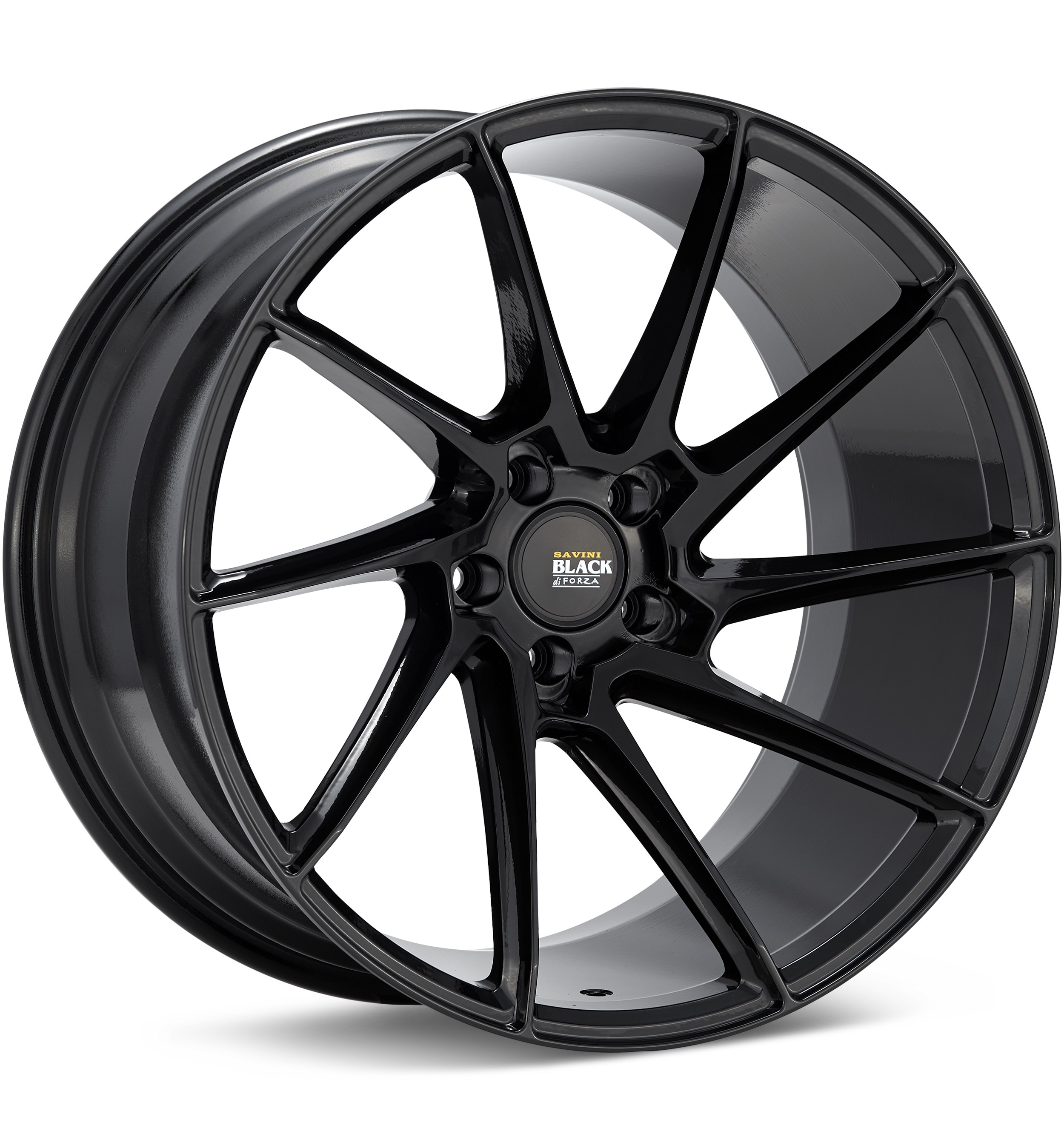 Savini Black di Forza BM15 Right Gloss Black Wheels 19 In 19x9.5 +45