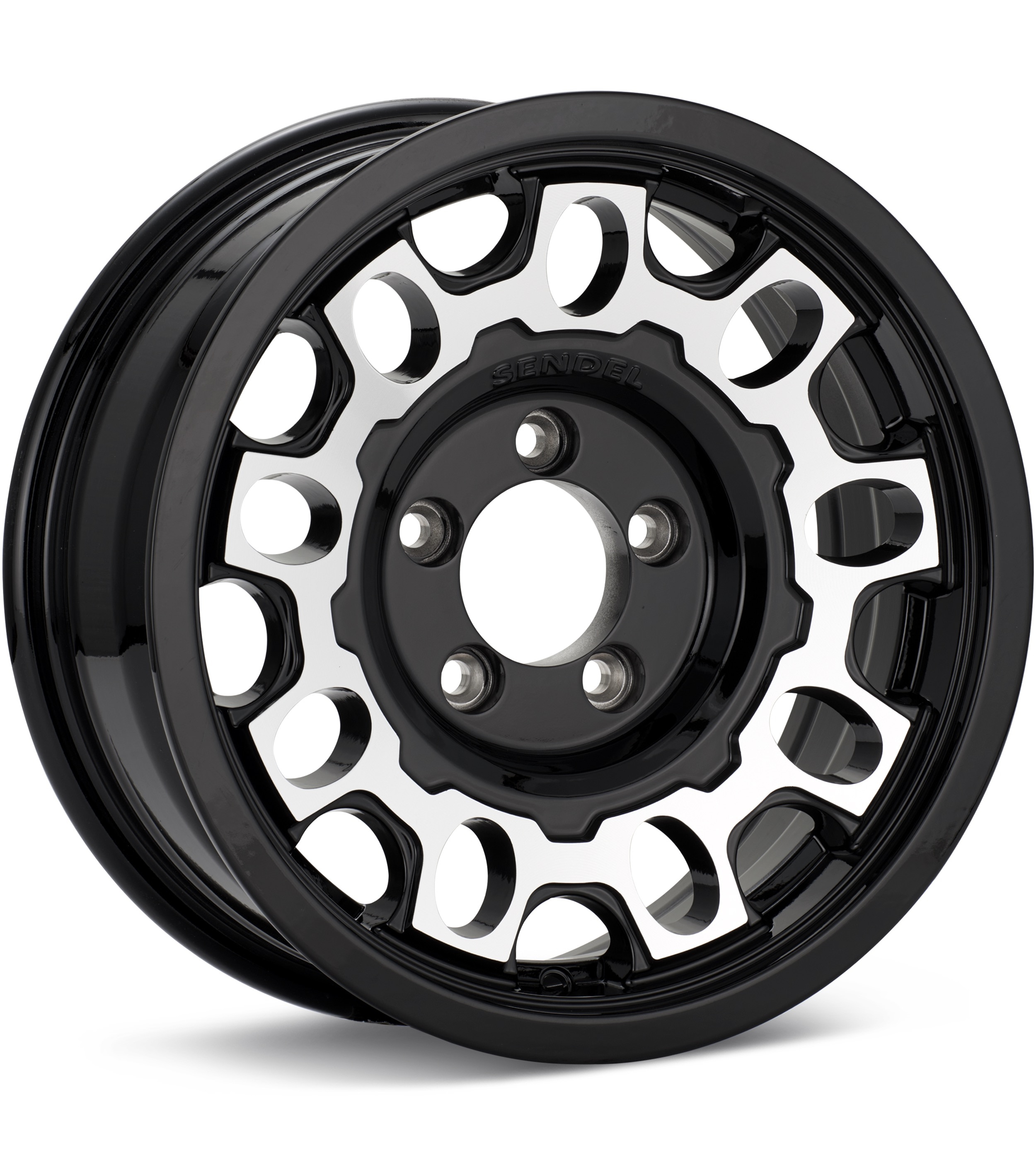 SenDel Towable T17 Machined w/Black Accent Wheels 13 In 13x5 00
