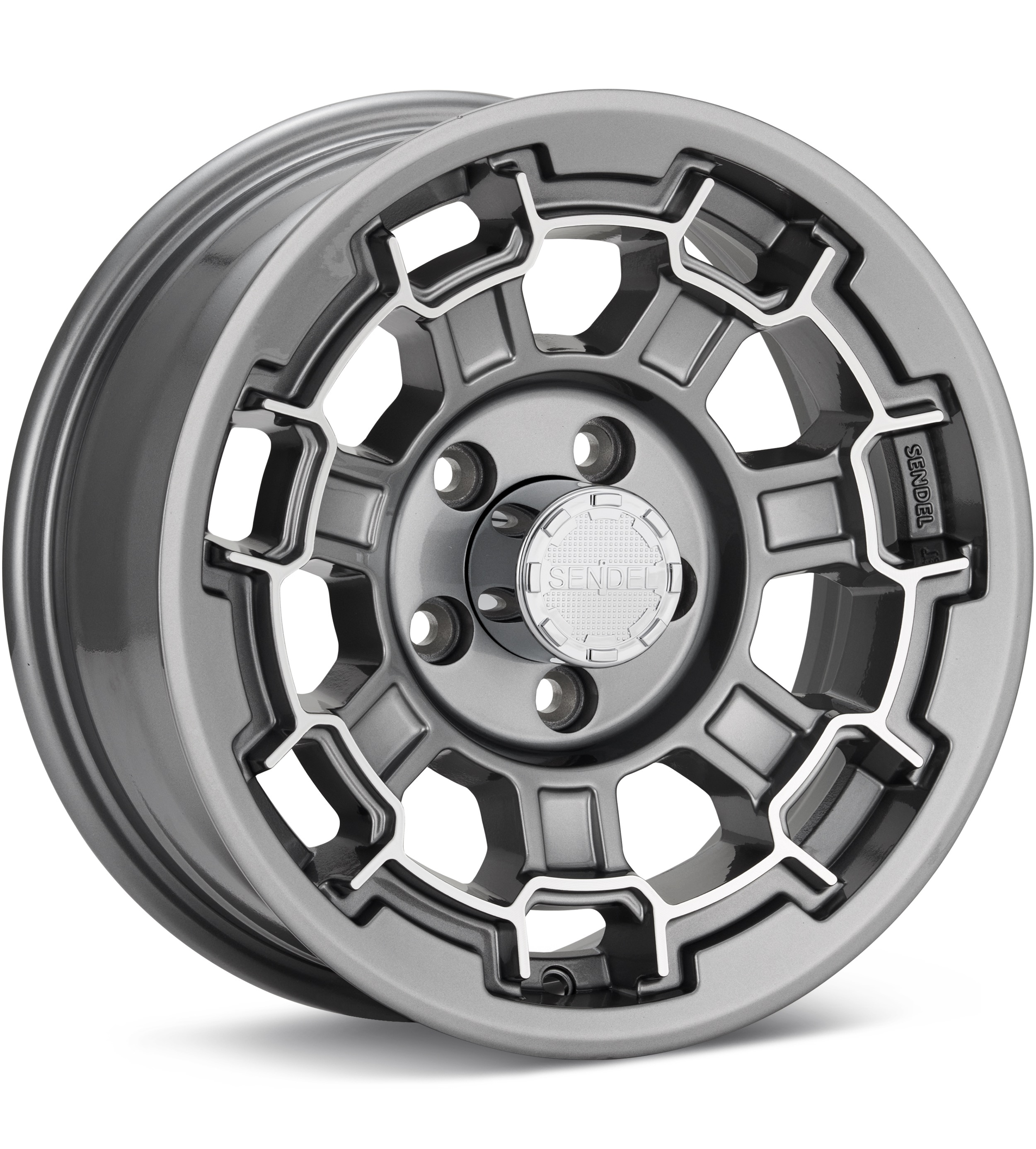 SenDel Towable T18 Machined w/Gunmetal Accent Wheels 15 In 15x6 00
