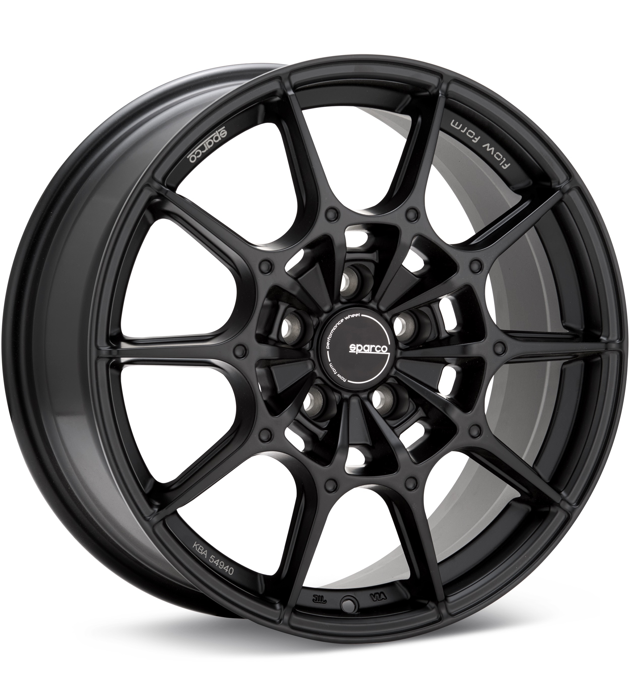 Sparco Flow Form FF2 Black Wheels 18 In 18x7.5 +45