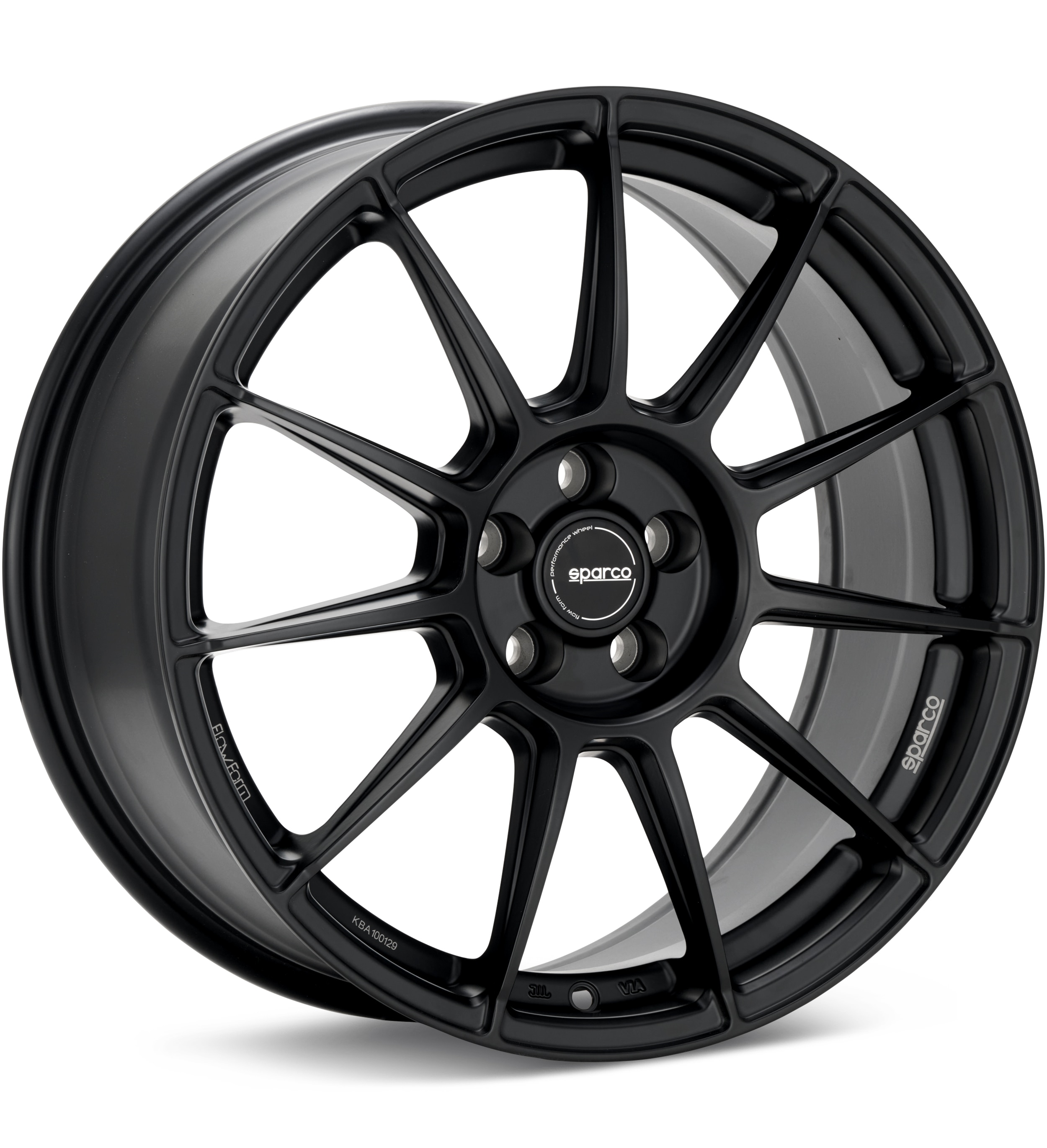 Sparco Flow Form FF4 Black Wheels 18 In 18x8.5 +45 W2912450539