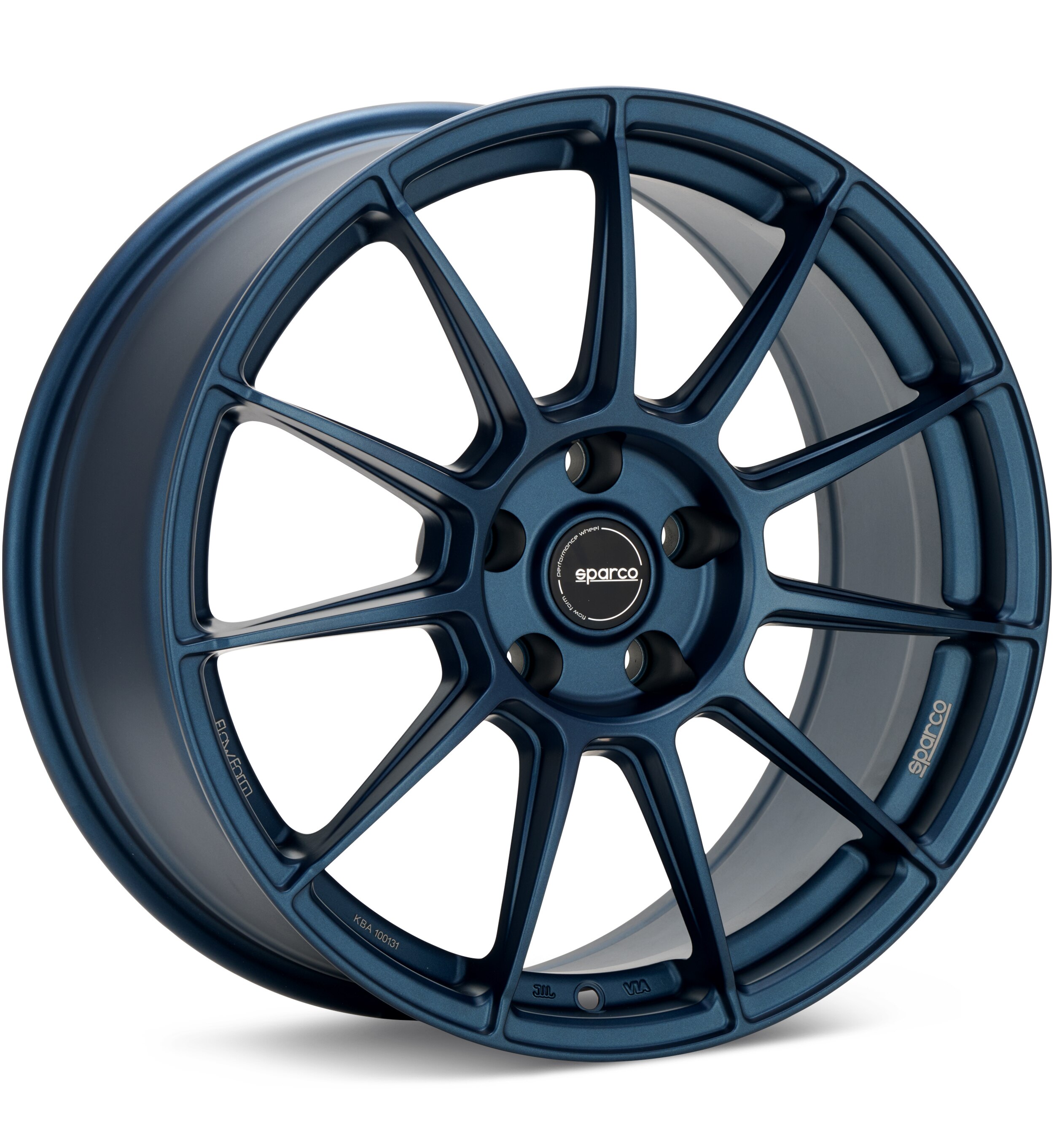 Sparco Flow Form FF4 Matte Blue Wheels 18 In 18x8.5 +45 W29124505RS