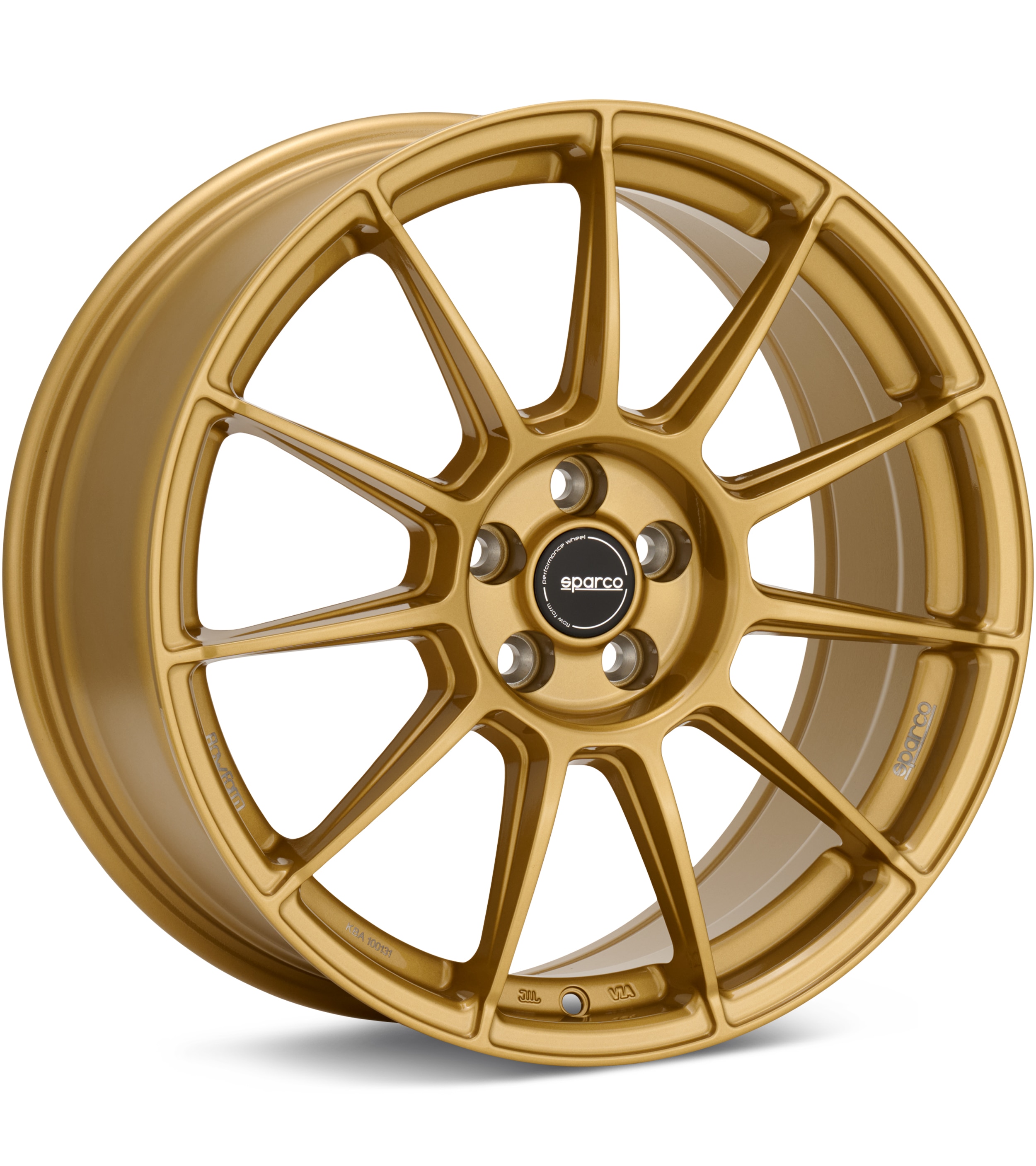 Sparco Flow Form FF4 Rally Gold Wheels 18 In 18x8.5 +45 W29124505GF