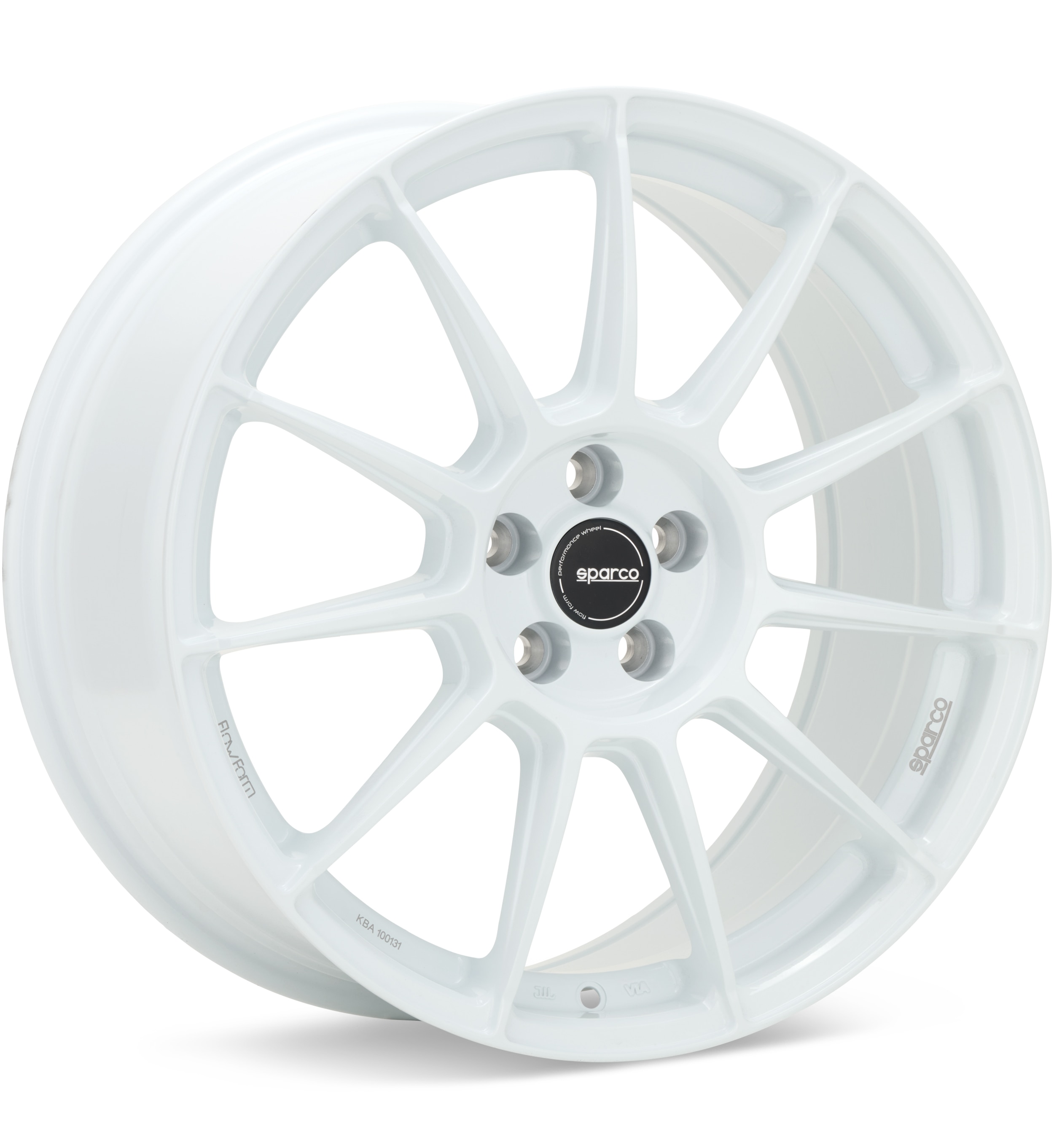 Sparco Flow Form FF4 White Wheels 18 In 18x9.5 +38 W2912650230