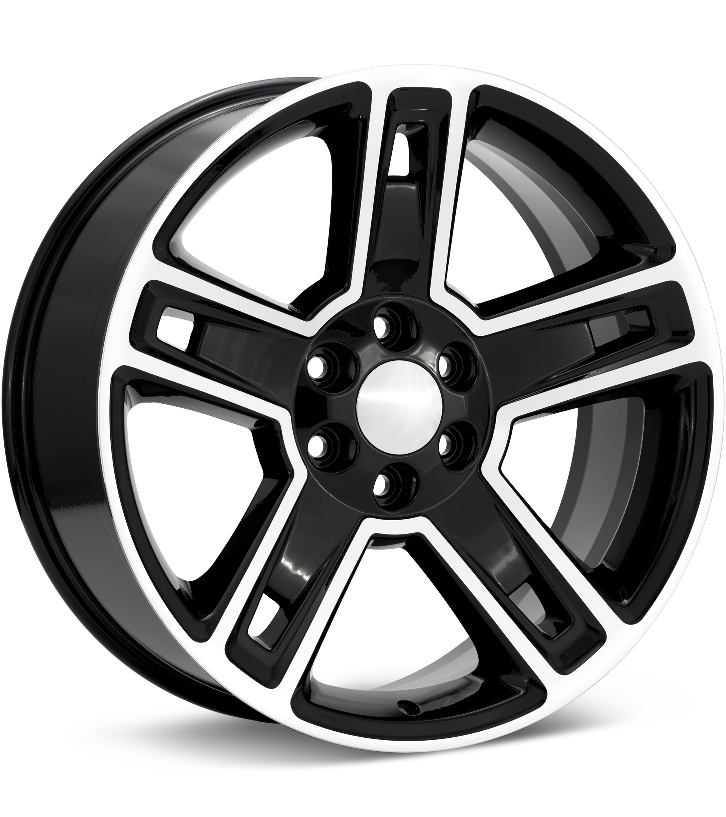 Sport Muscle SM34 Machined w/Black Accent Wheels 22 In 22x9 +24