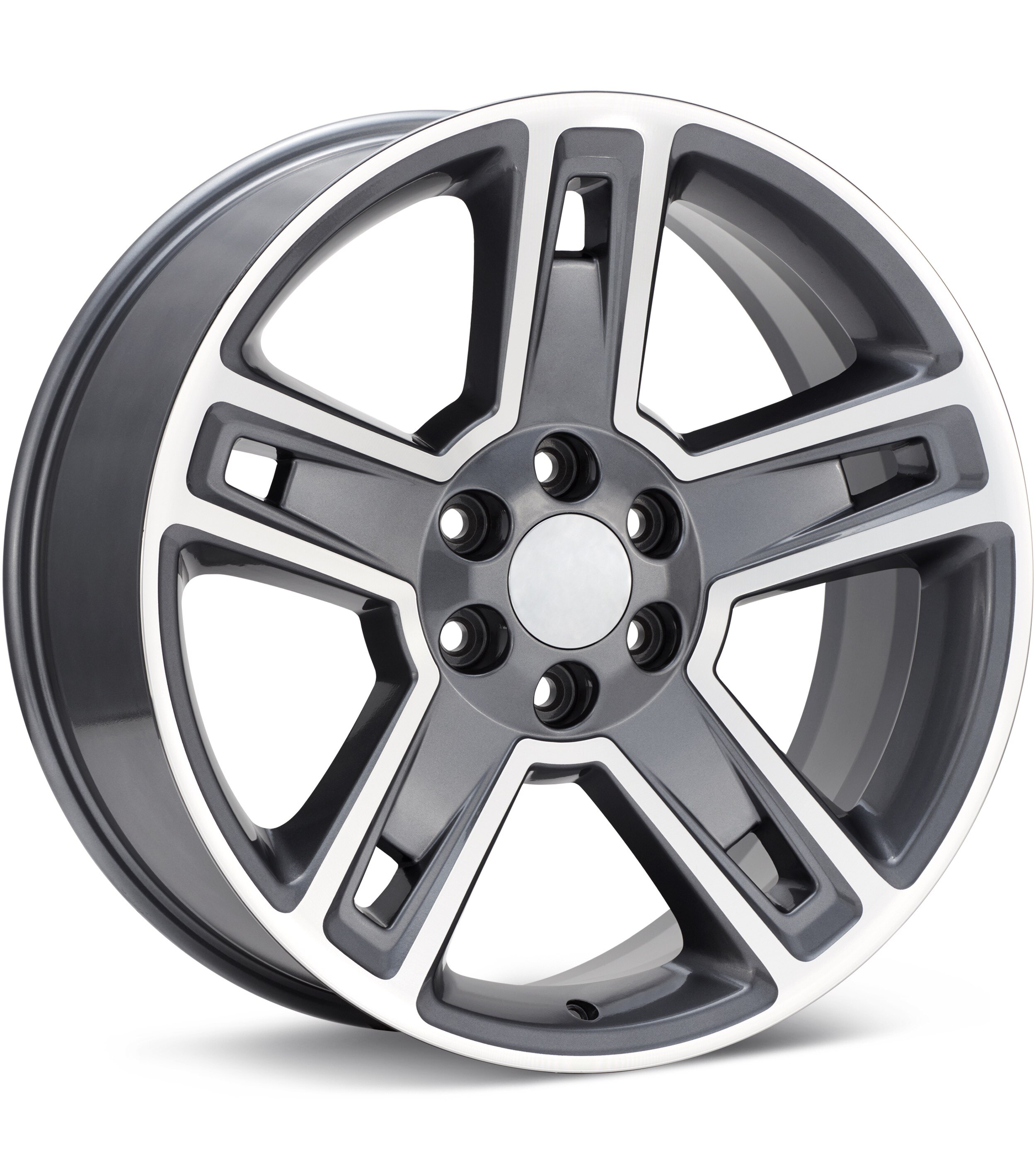 Sport Muscle SM34 Machined w/Light Grey Accent Wheels 22 In 22x9 +24