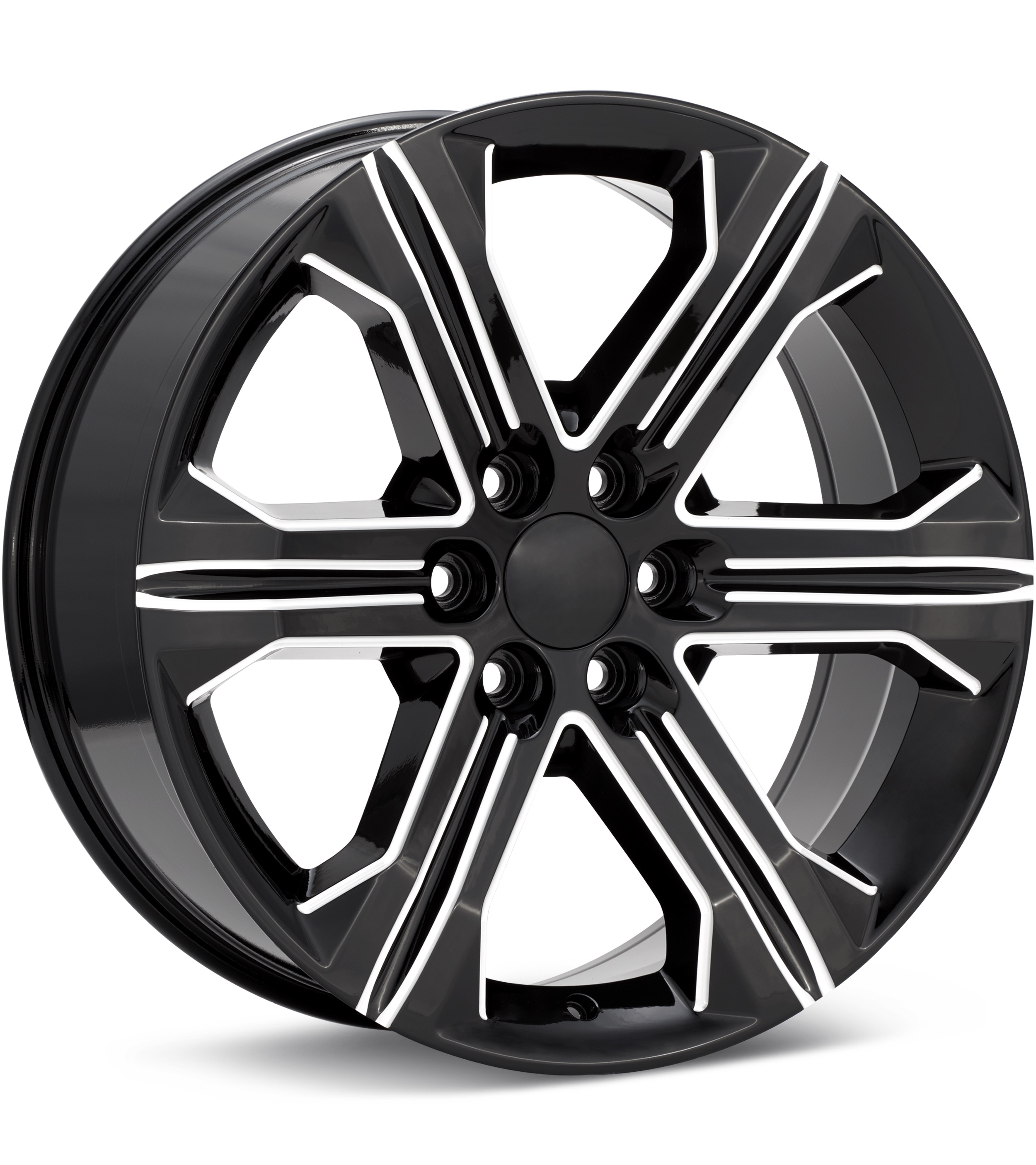 Sport Muscle SM47 Black w/Milled Accent Wheels 22 In 22x9 +24