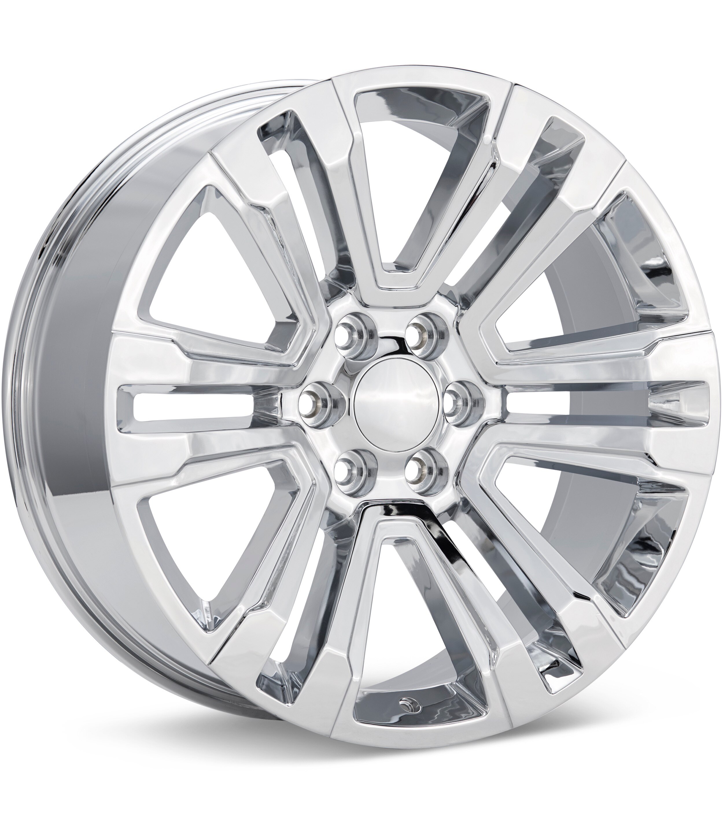 Sport Muscle SM72 Chrome Plated Wheels 22 In 22x9 24