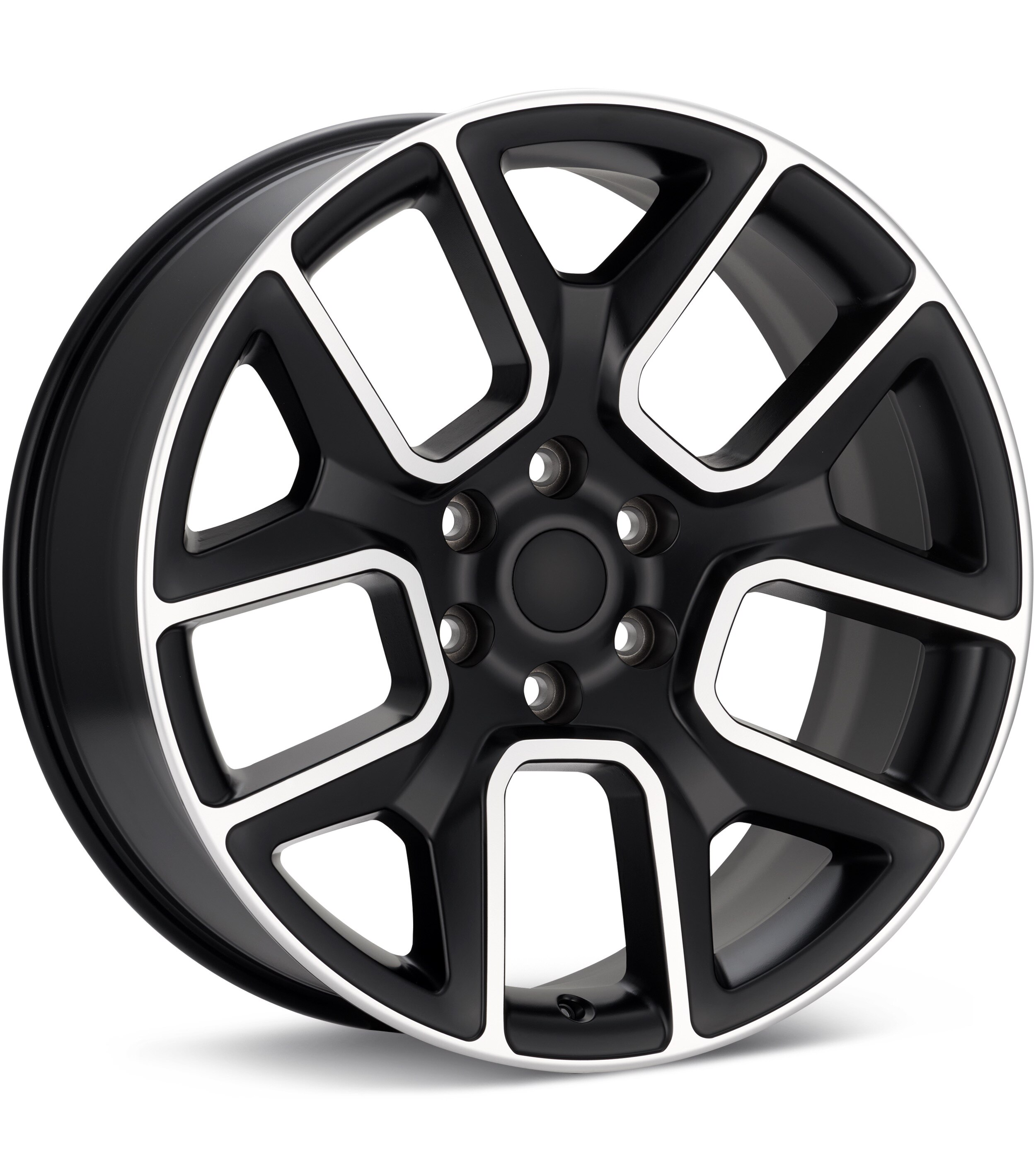 Sport Muscle SM76 Machined w/Satin Black Accent Wheels 22 In 22x9 +15