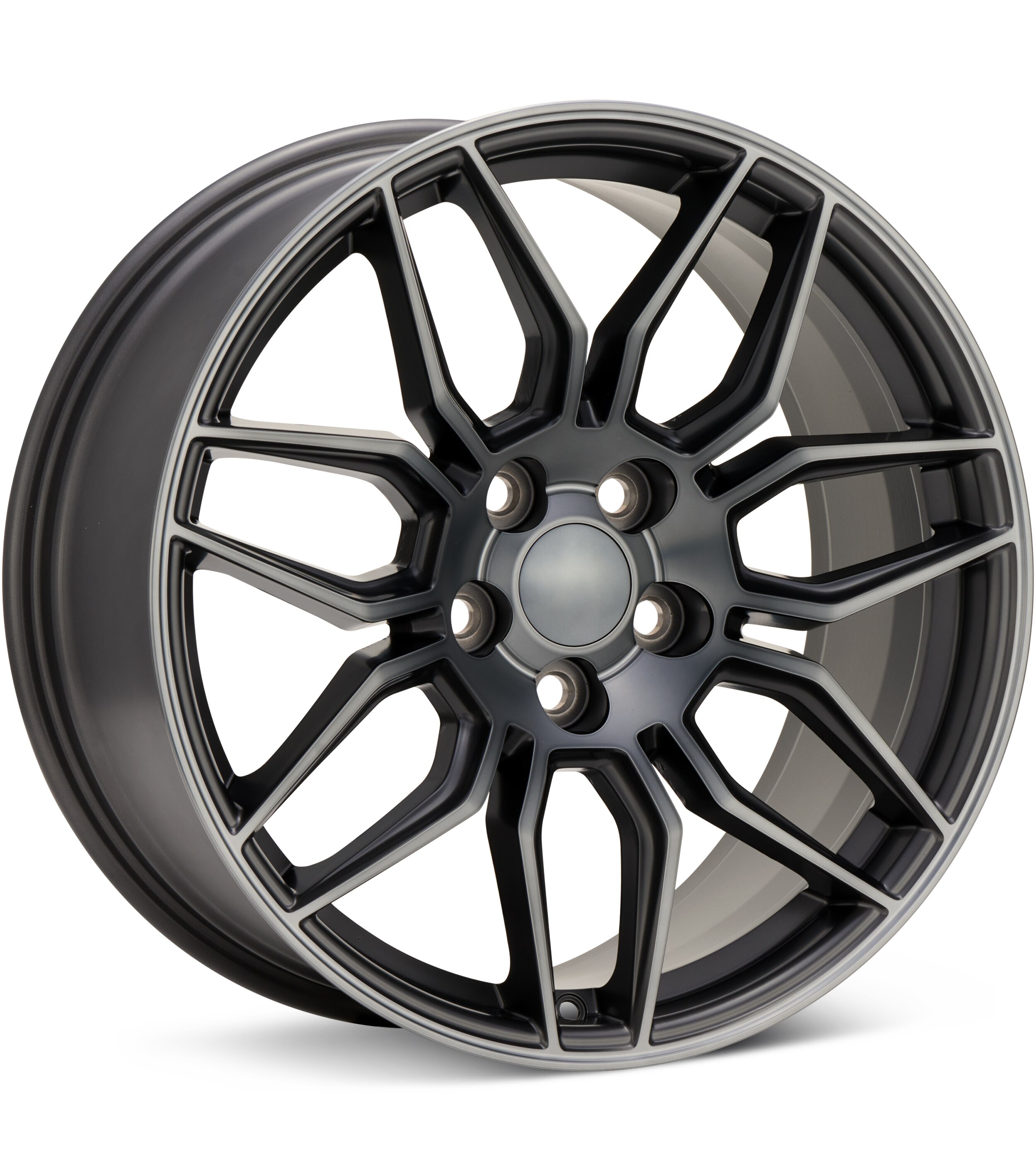Sport Replica SM401F Titan Grey Machined/Dark Tint Wheels 19 In 19x8.5 +40 401985402027F