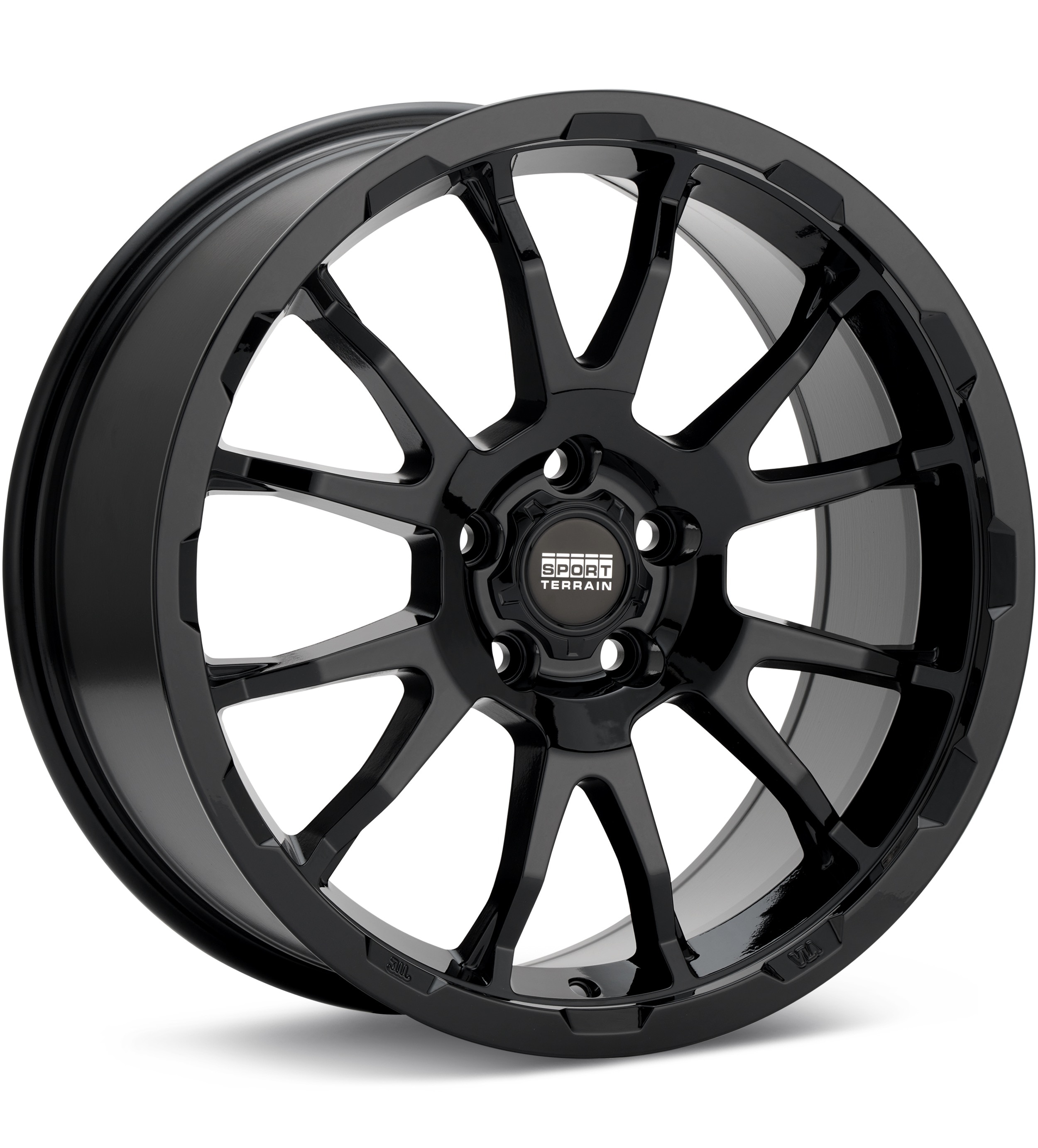 Sport Terrain CV-2 Gloss Black Wheels 17 In 17x8 +35