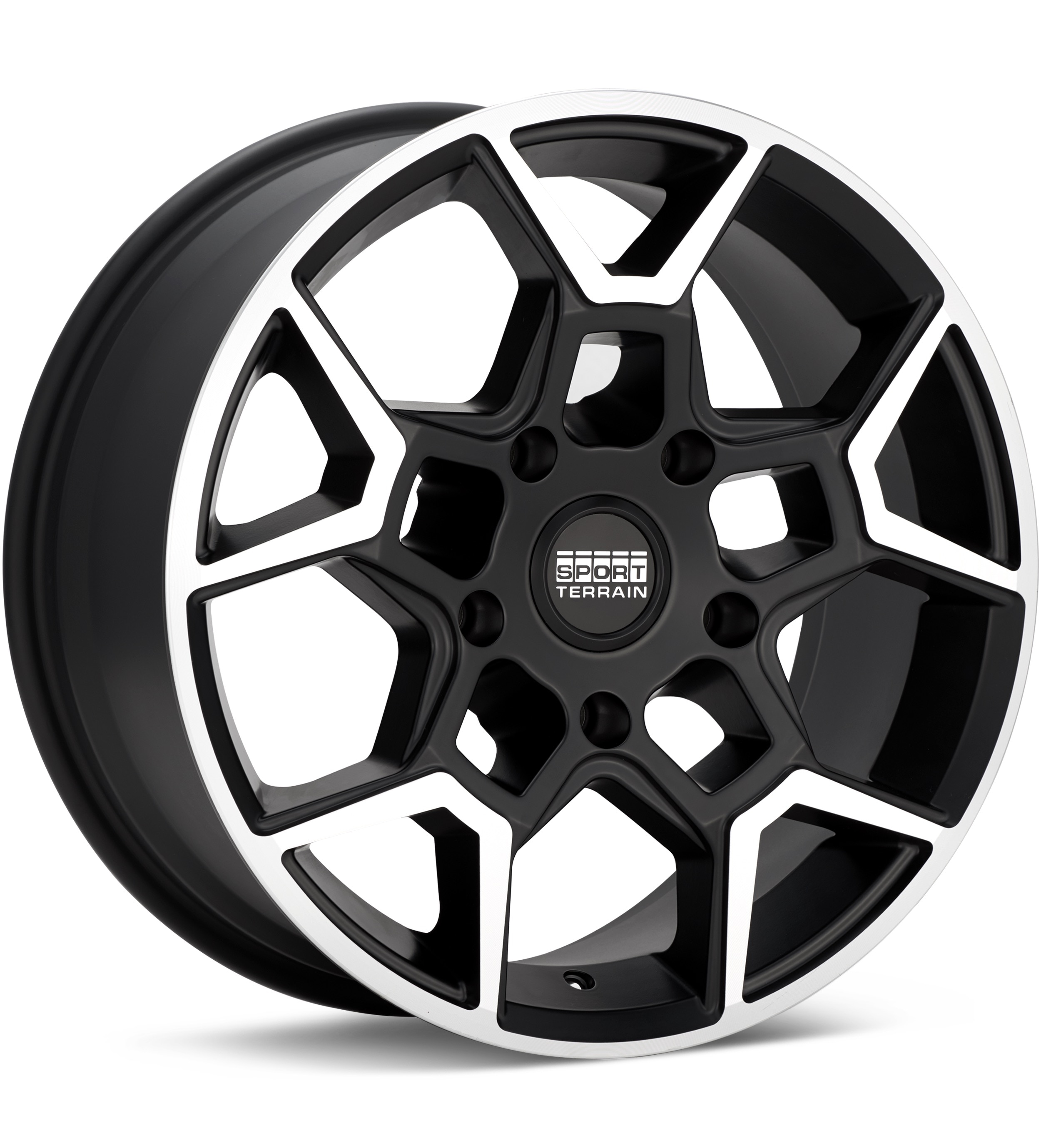 Sport Terrain Oasis 5-lug Machined w/Black Accent Wheels 18 In 18x8 +45