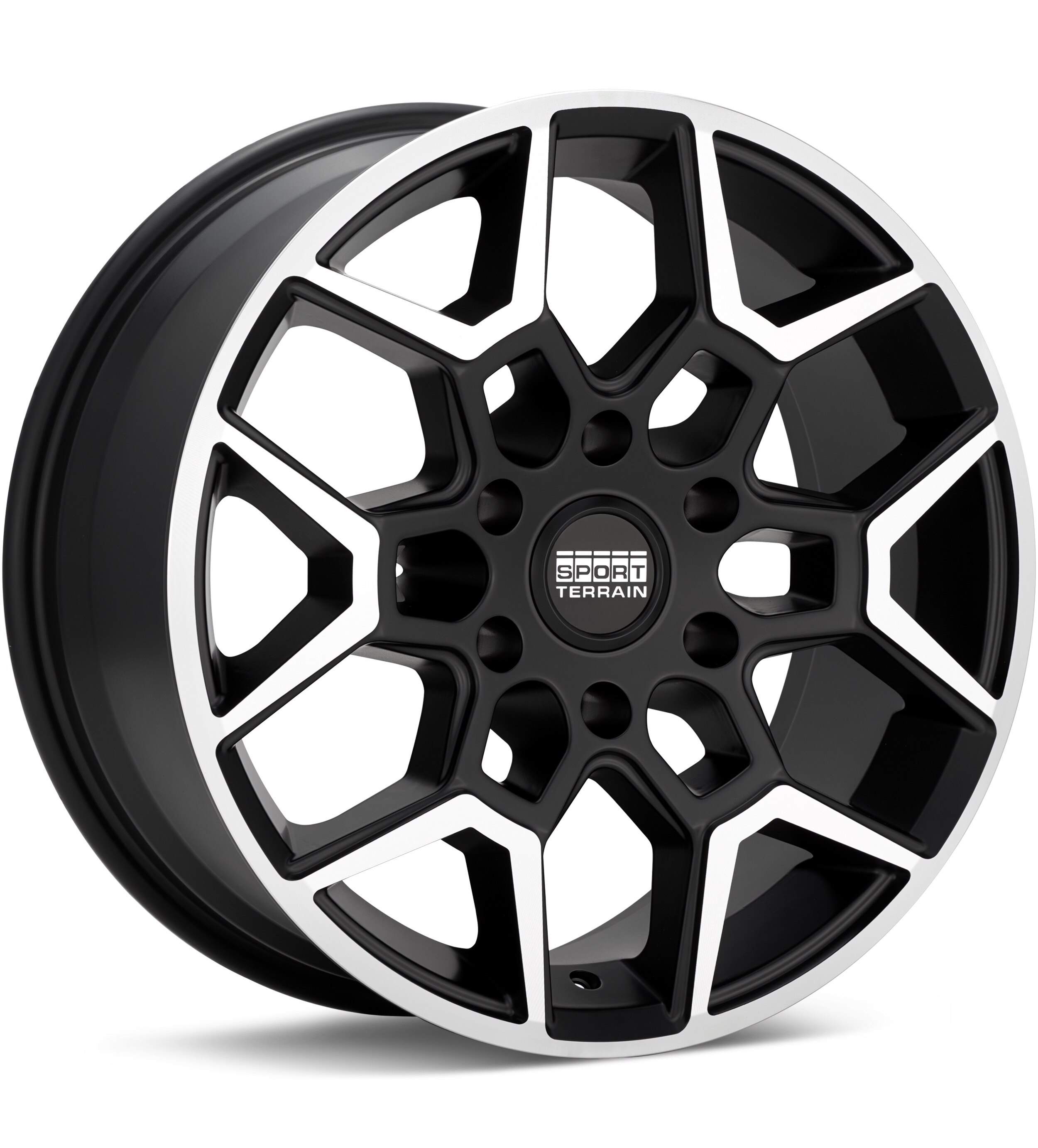 Sport Terrain Oasis 6-lug Machined w/Black Accent Wheels 18 In 18x8 +25
