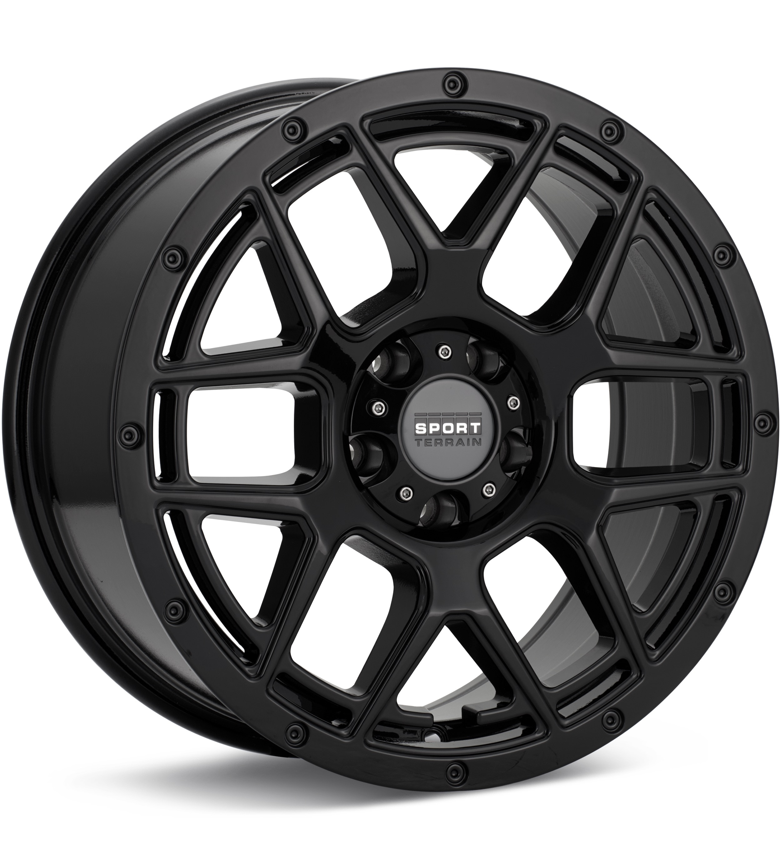 Sport Terrain TK9 Gloss Black Wheels 17 In 17x8 +35