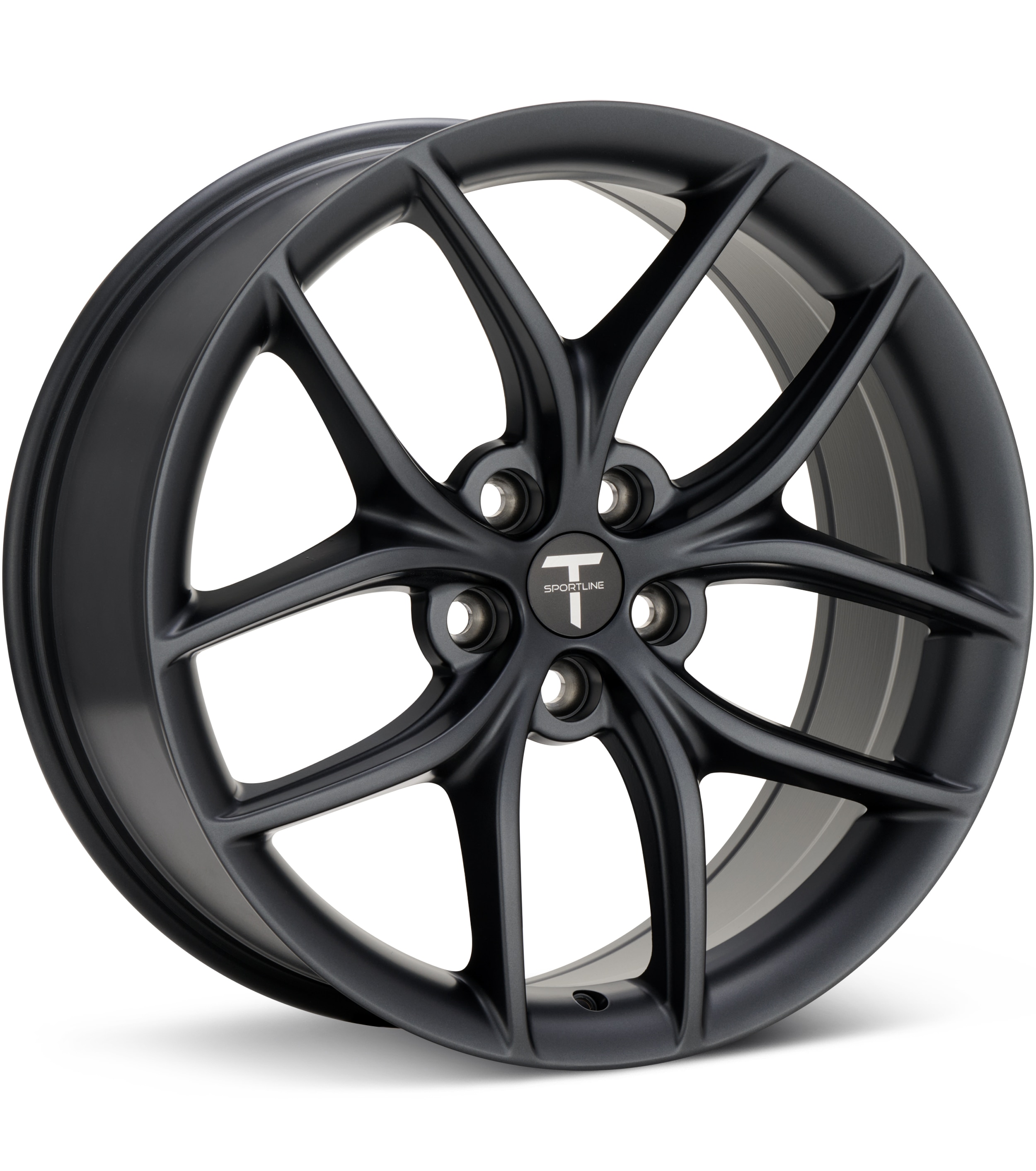 T Sportline TS5 Satin Grey Wheels 18 In 18x8.5 +35