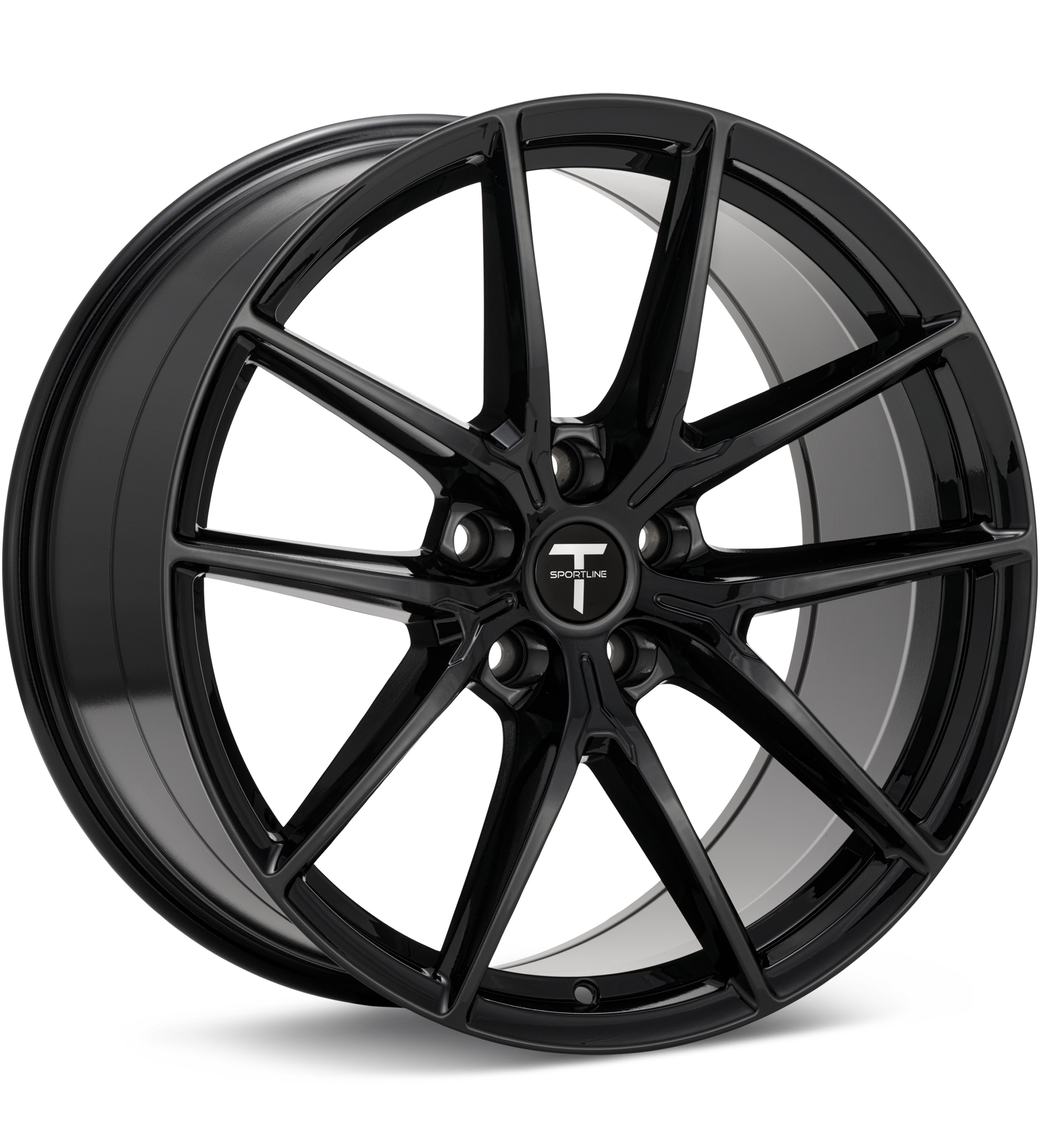 T Sportline TSF Gloss Black Wheels 20 In 20x10 +35