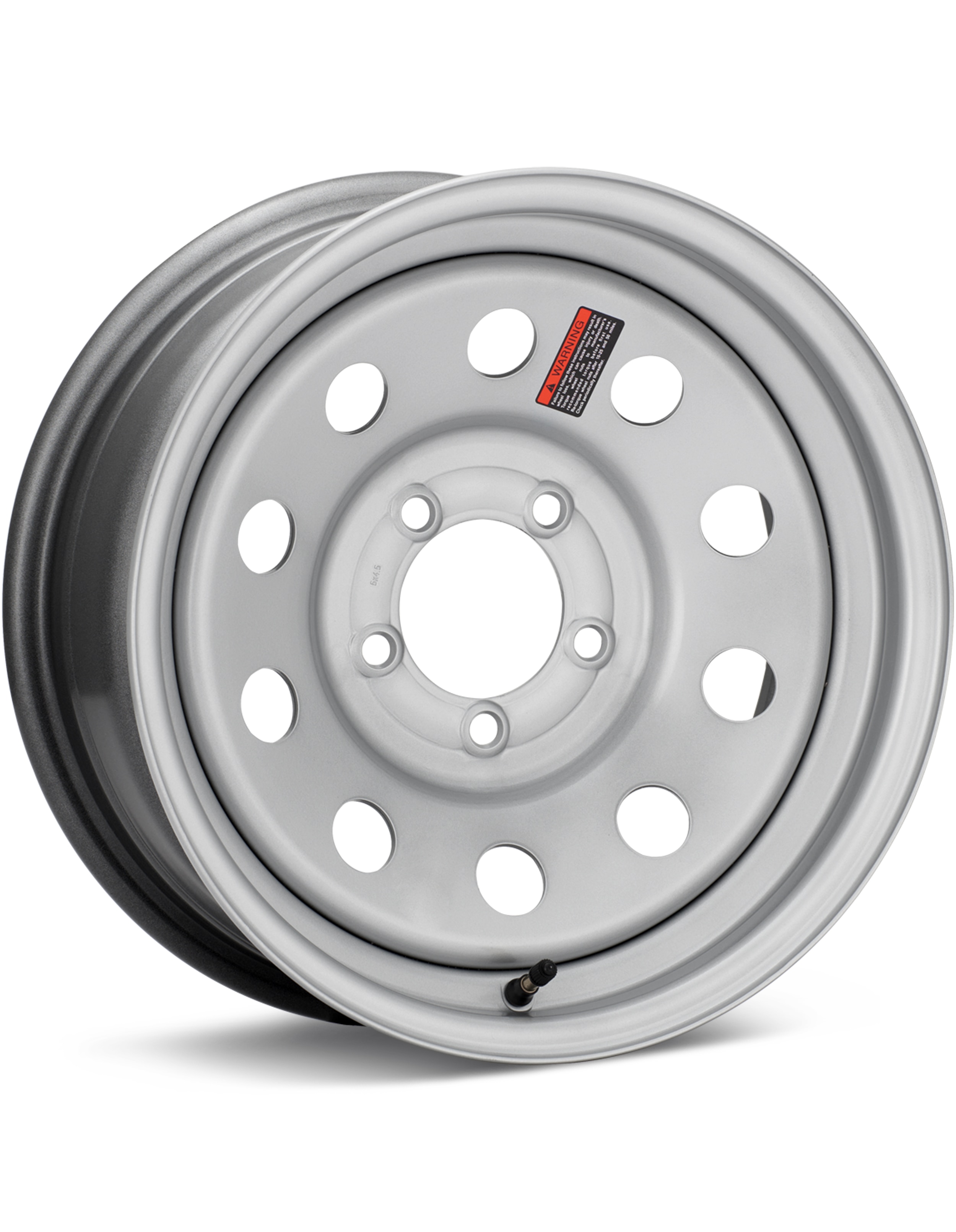 Taskmaster Trailer Trailer 15 5-Lug Gloss Silver Wheels 15 In 15x6 00 WS-15060550-SM