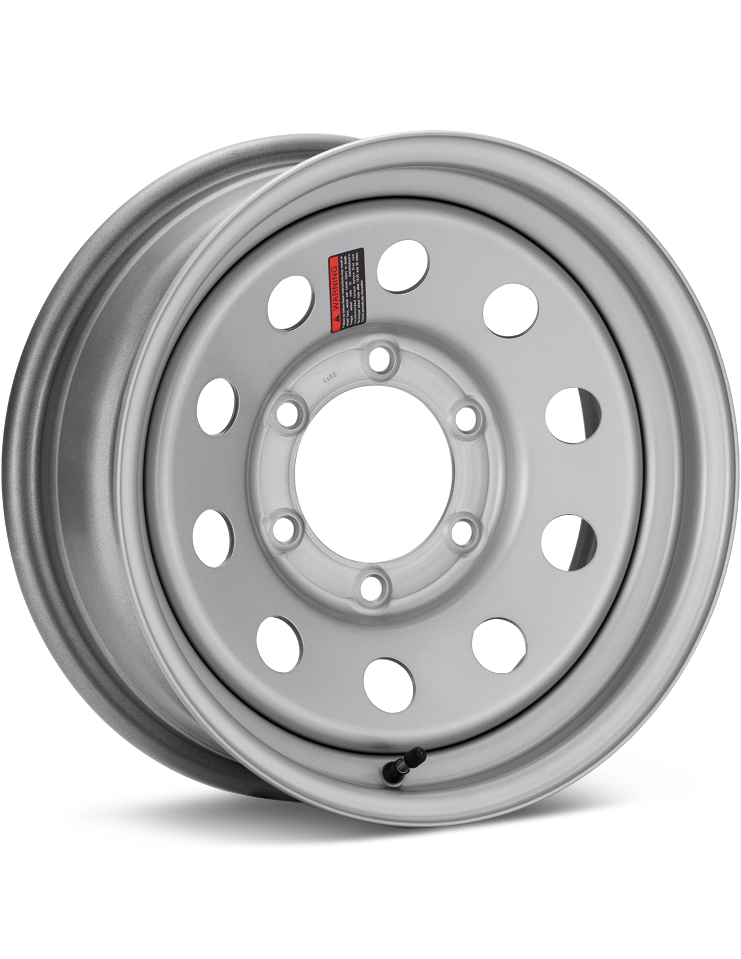 Taskmaster Trailer Trailer 15 6-Lug Gloss Silver Wheels 15 In 15x6 00 WS-15060655-SM