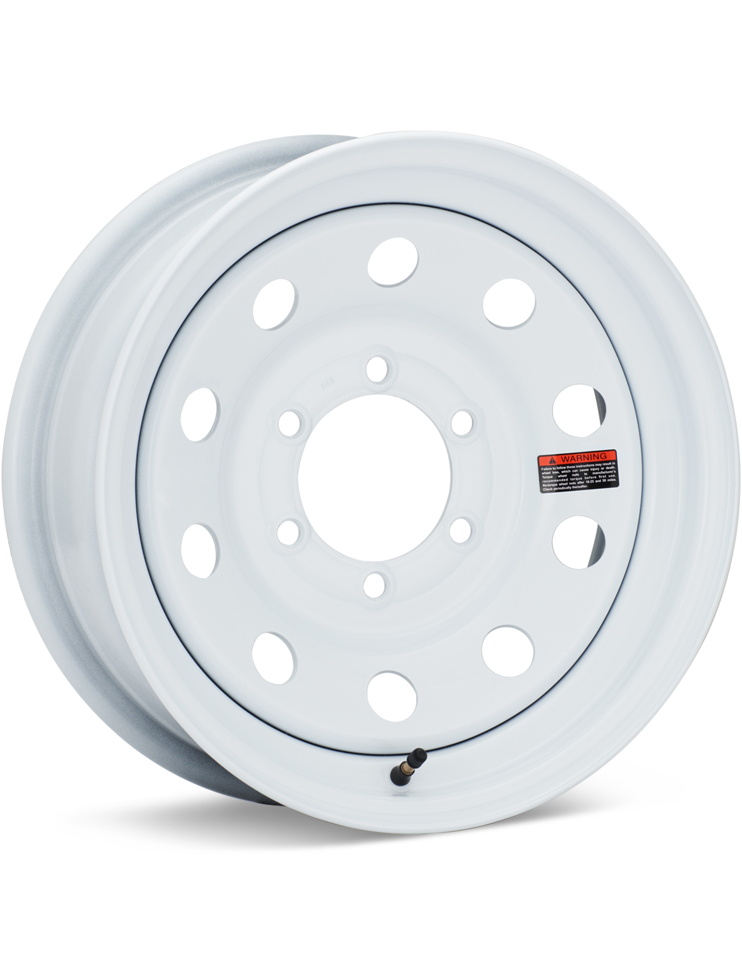 Taskmaster Trailer Trailer 16 6-Lug Gloss White Wheels 16 In 16x6 00 WS-16060655-XM