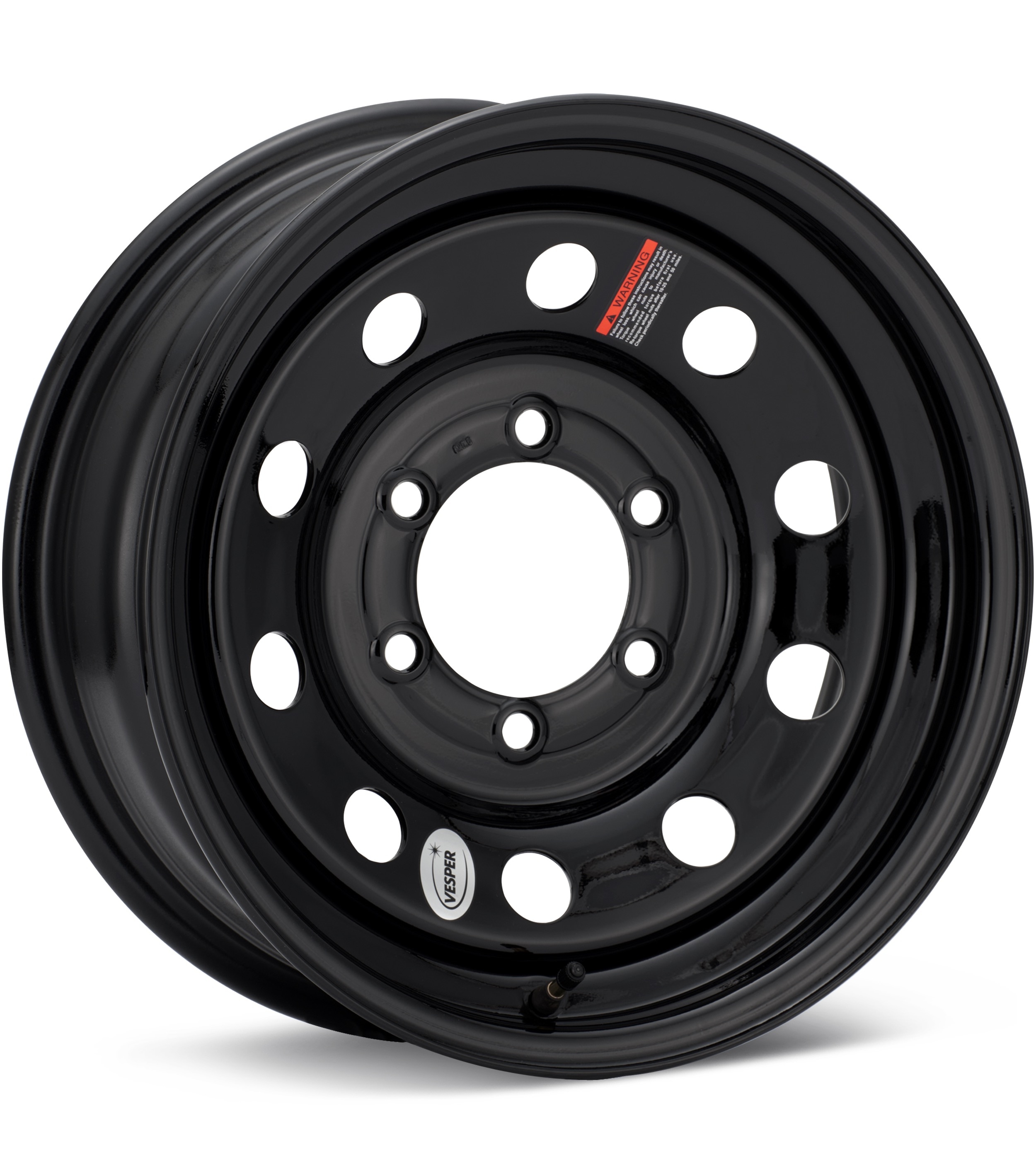 Taskmaster Trailer Vesper 16 6-Lug Gloss Black Wheels 16 In 16x6 00