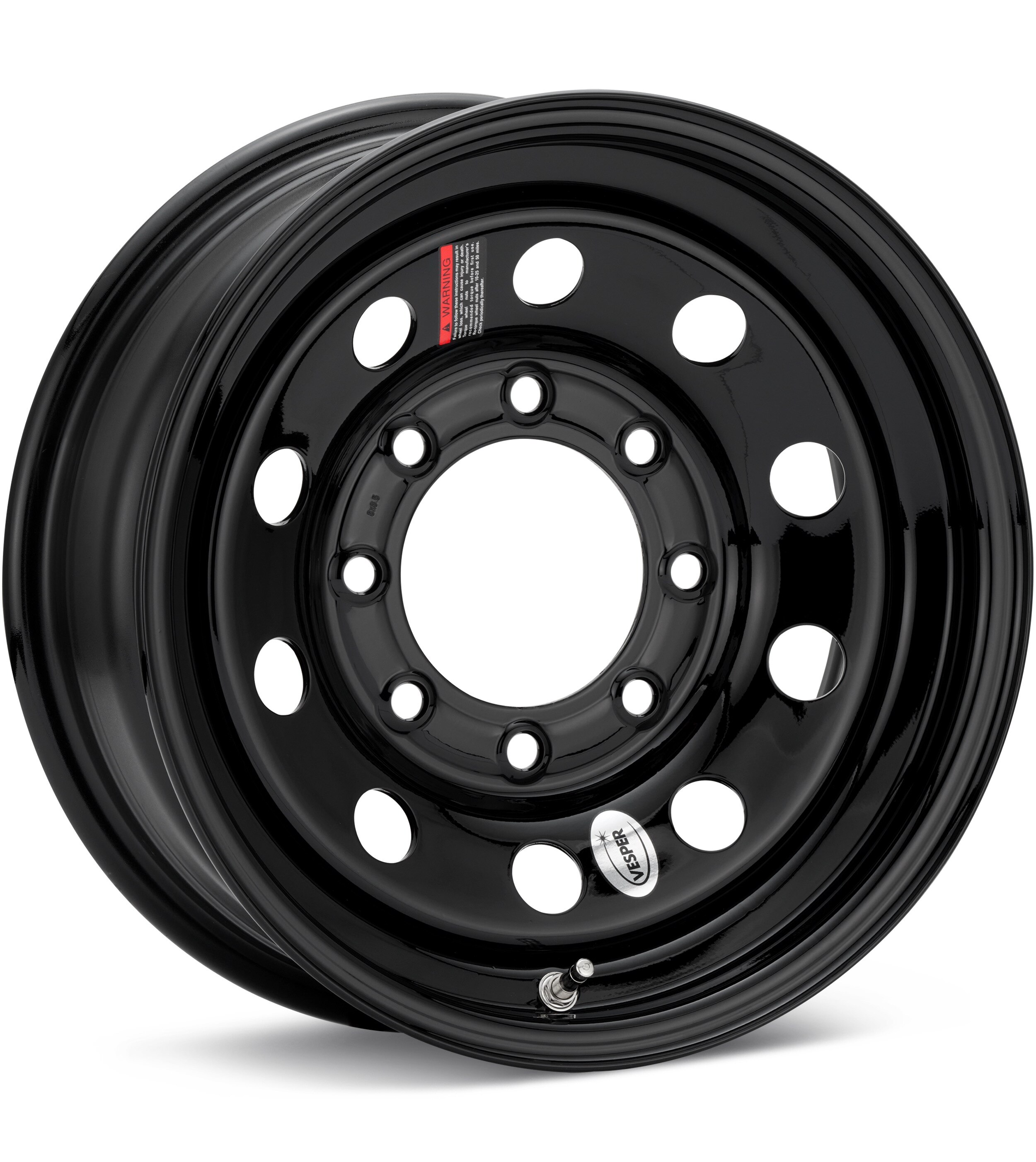 Taskmaster Trailer Vesper 16 8-Lug Gloss Black Wheels 16 In 16x6 00