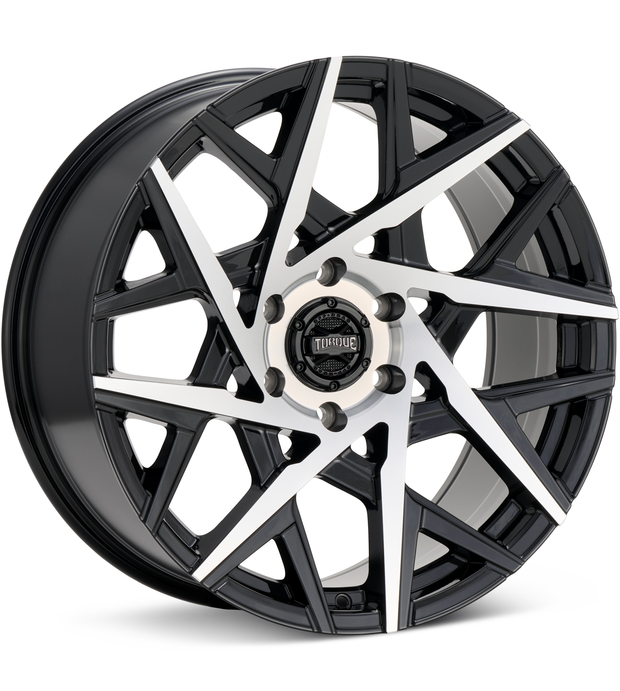 Torque Wheels Apex Machined w/Gloss Black Accent Wheels 20 In 20x9 +12