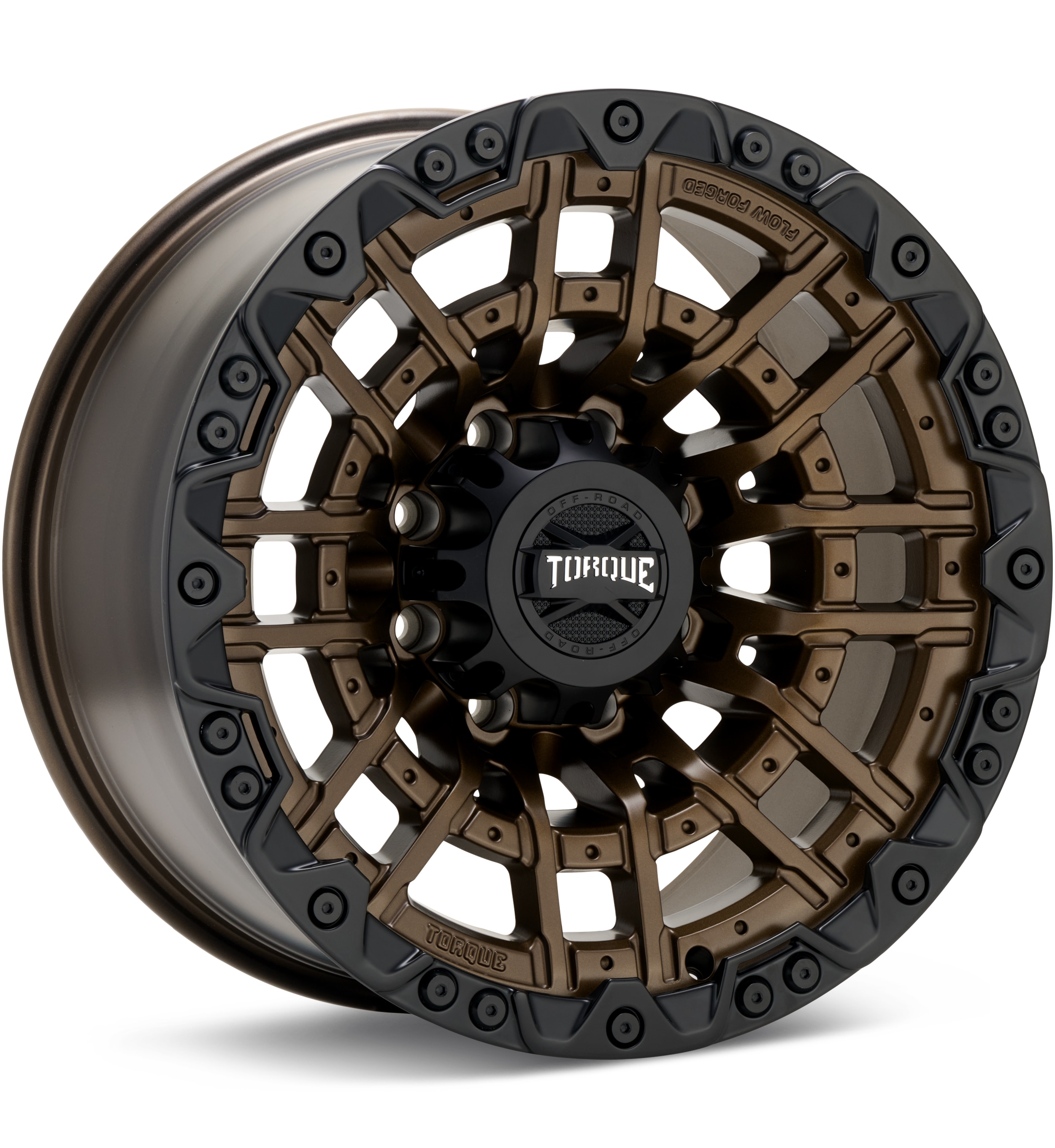 Torque Wheels Cliffhanger Bronze w/Black Lip Wheels 20 In 20x10 -18 419R20107307N18