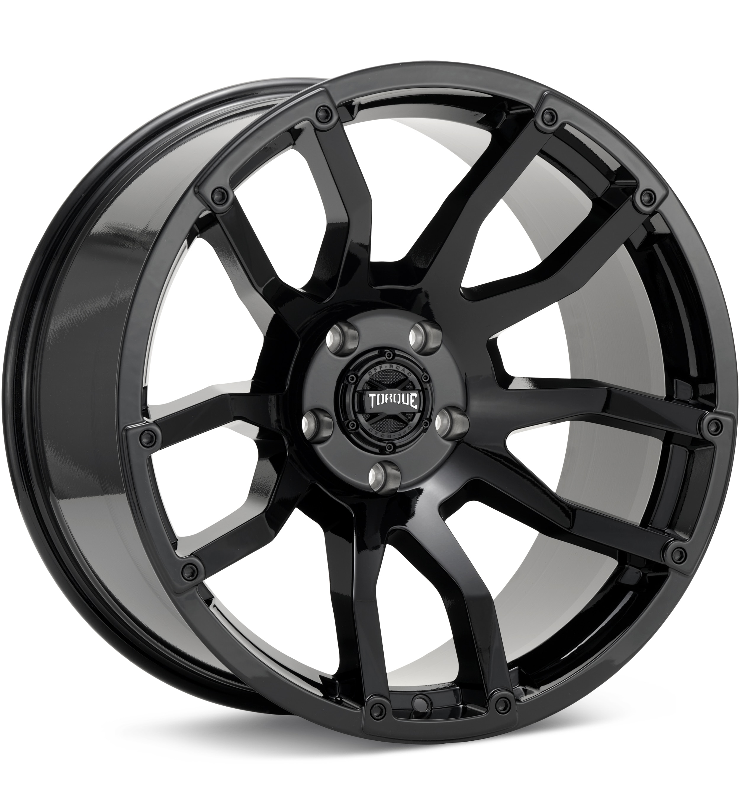 Torque Wheels Impact Gloss Black Wheels 22 In 22x11 -32 403C22118405N32
