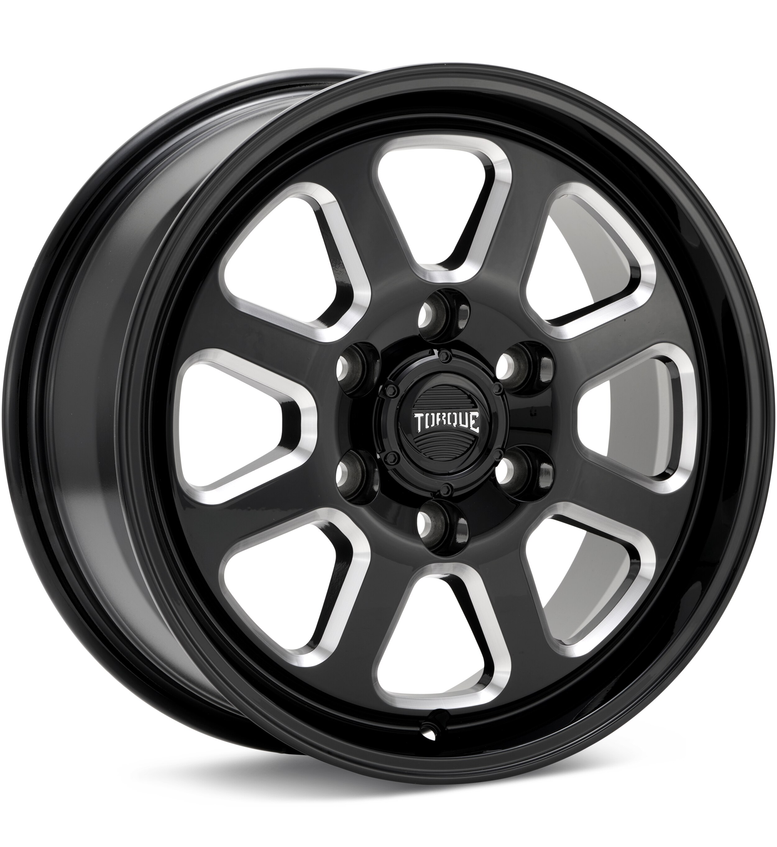 Torque Wheels, Torque Wheels Navigator Gloss Black w/Milled Accent Wheels 16 In 16x7 +38 5301670631338