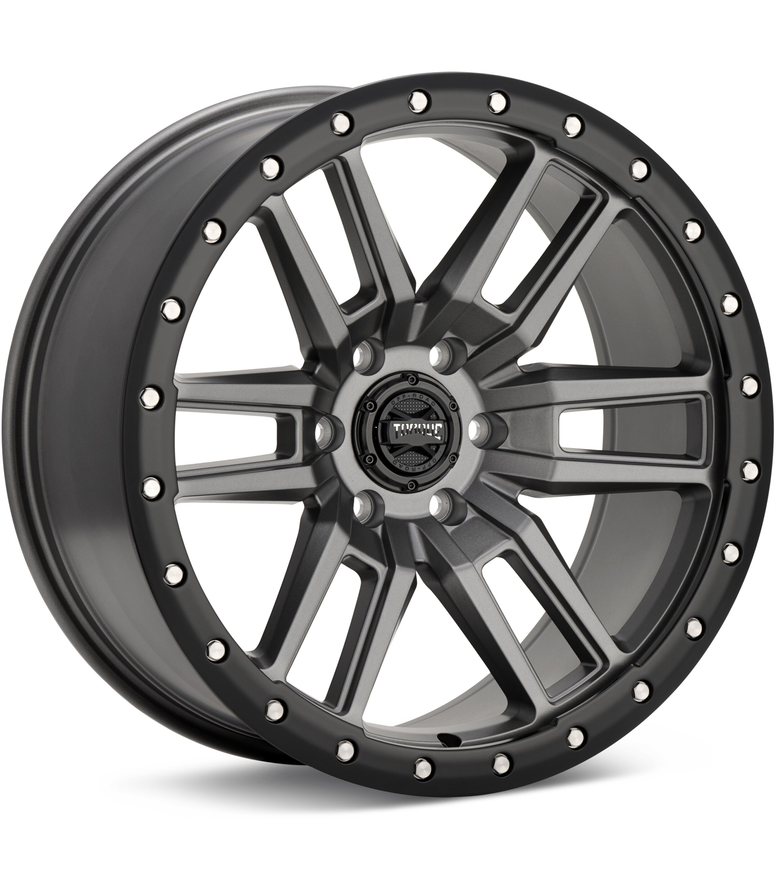 Torque Wheels Pritchett Anthracite w/Black Lip Wheels 17 In 17x9 0