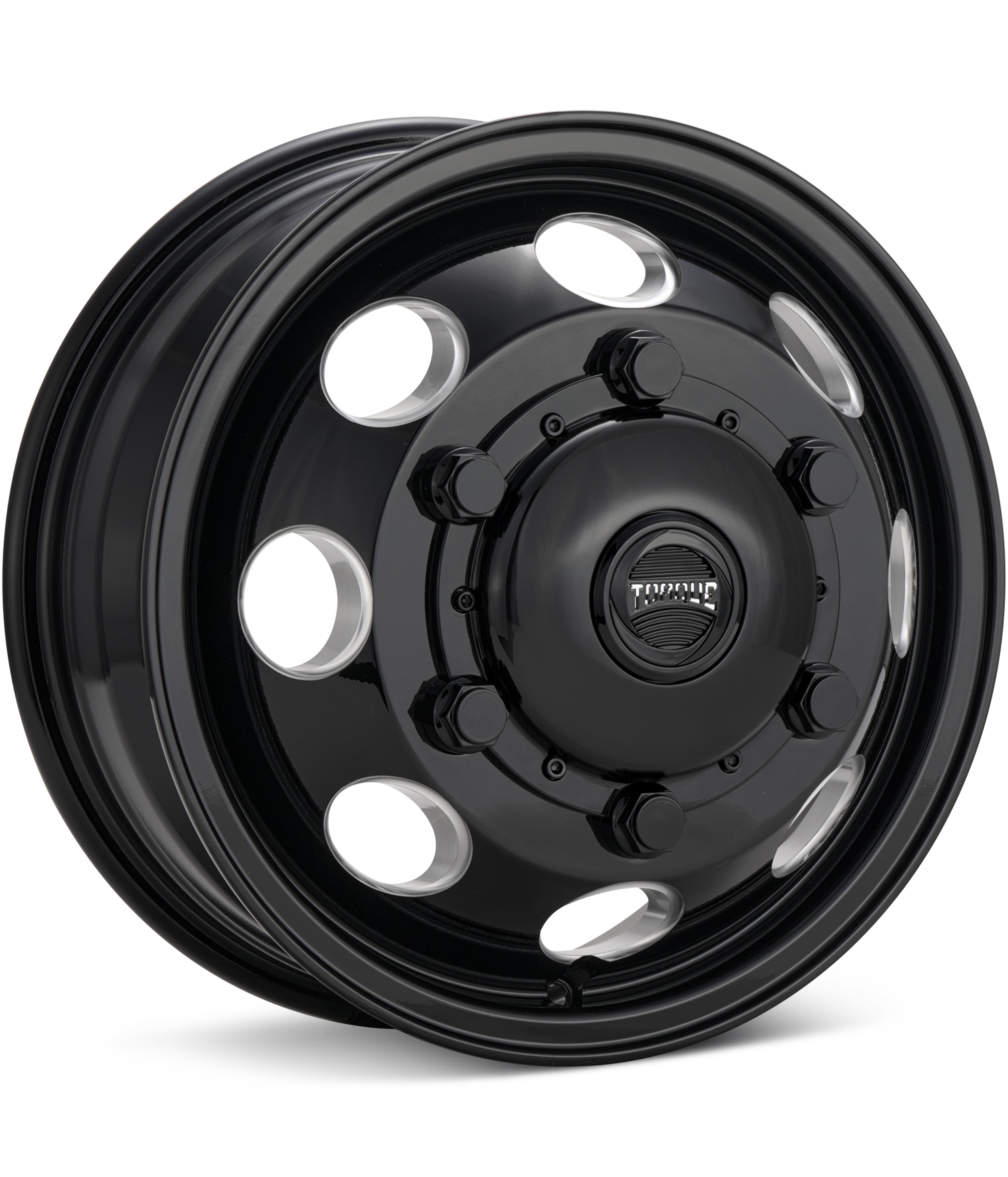 Torque Wheels Revolver Dual Gloss Black w/Milled Accent Wheels 16 In 16x6 +110
