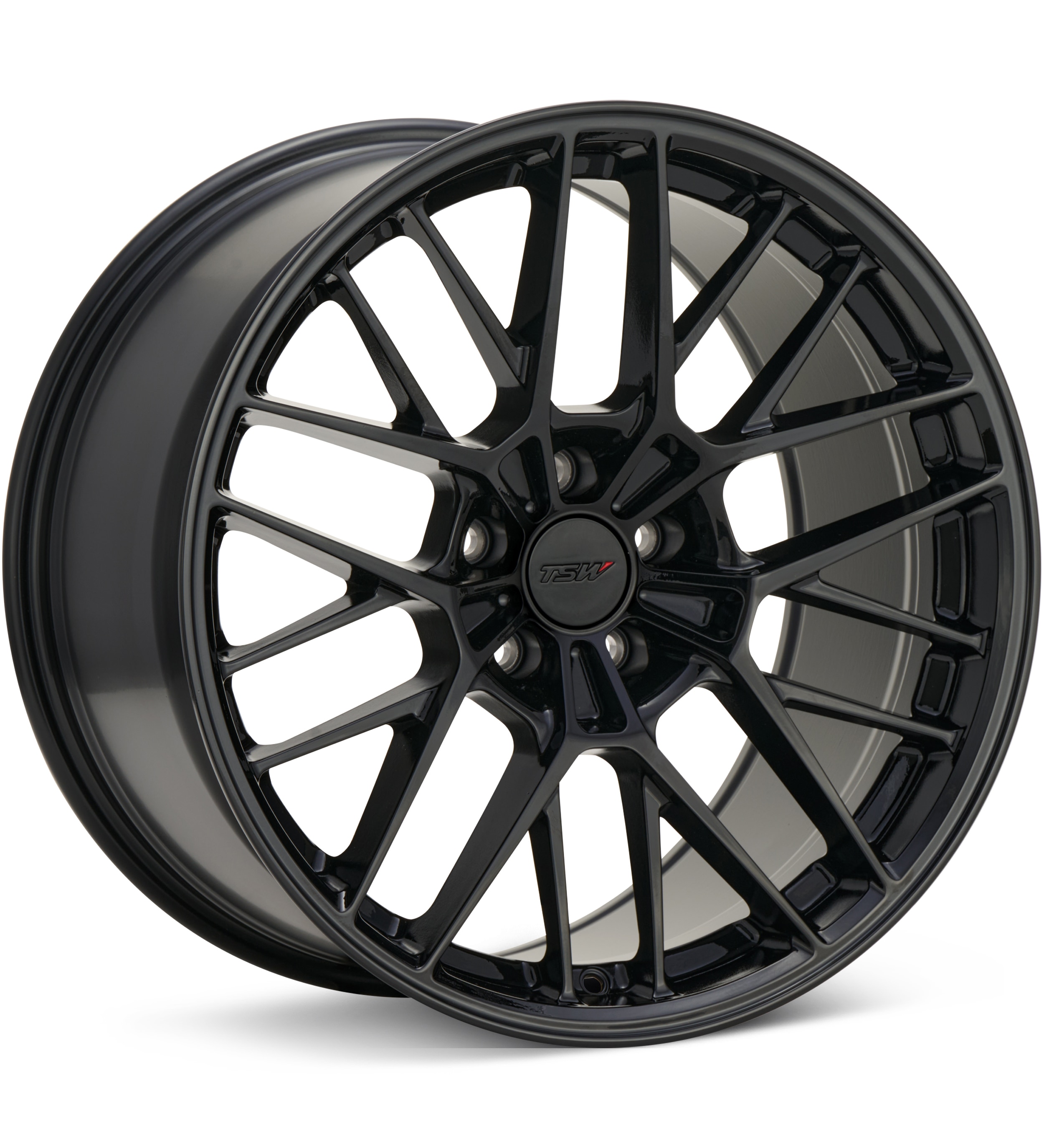 TSW Daytona Gloss Black Wheels 21 In 21x10.5 +38