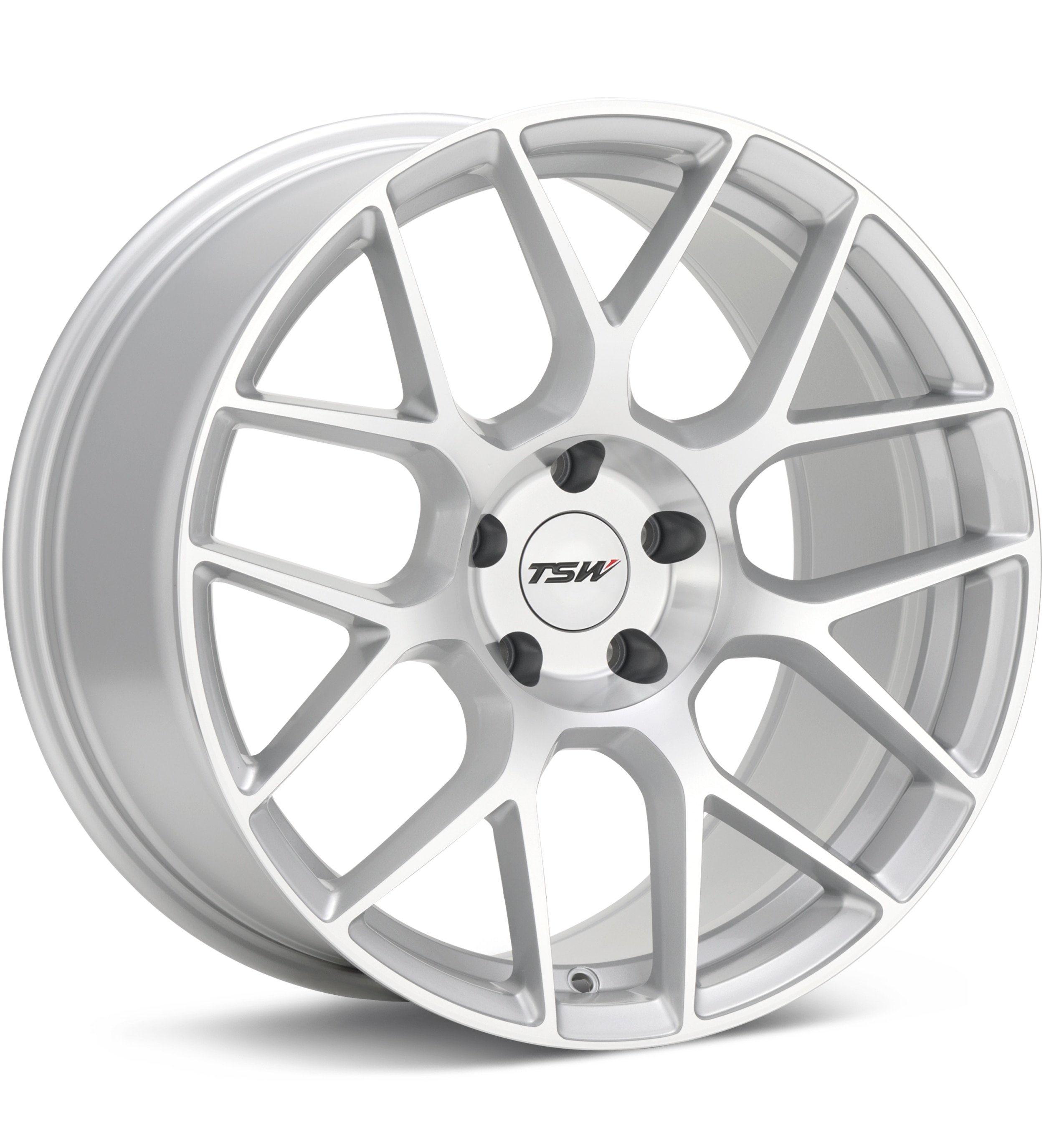 TSW Lasarthe Gloss Silver Machined w/Clear Wheels 18 In 18x8.5 +38 TW002SD18855138