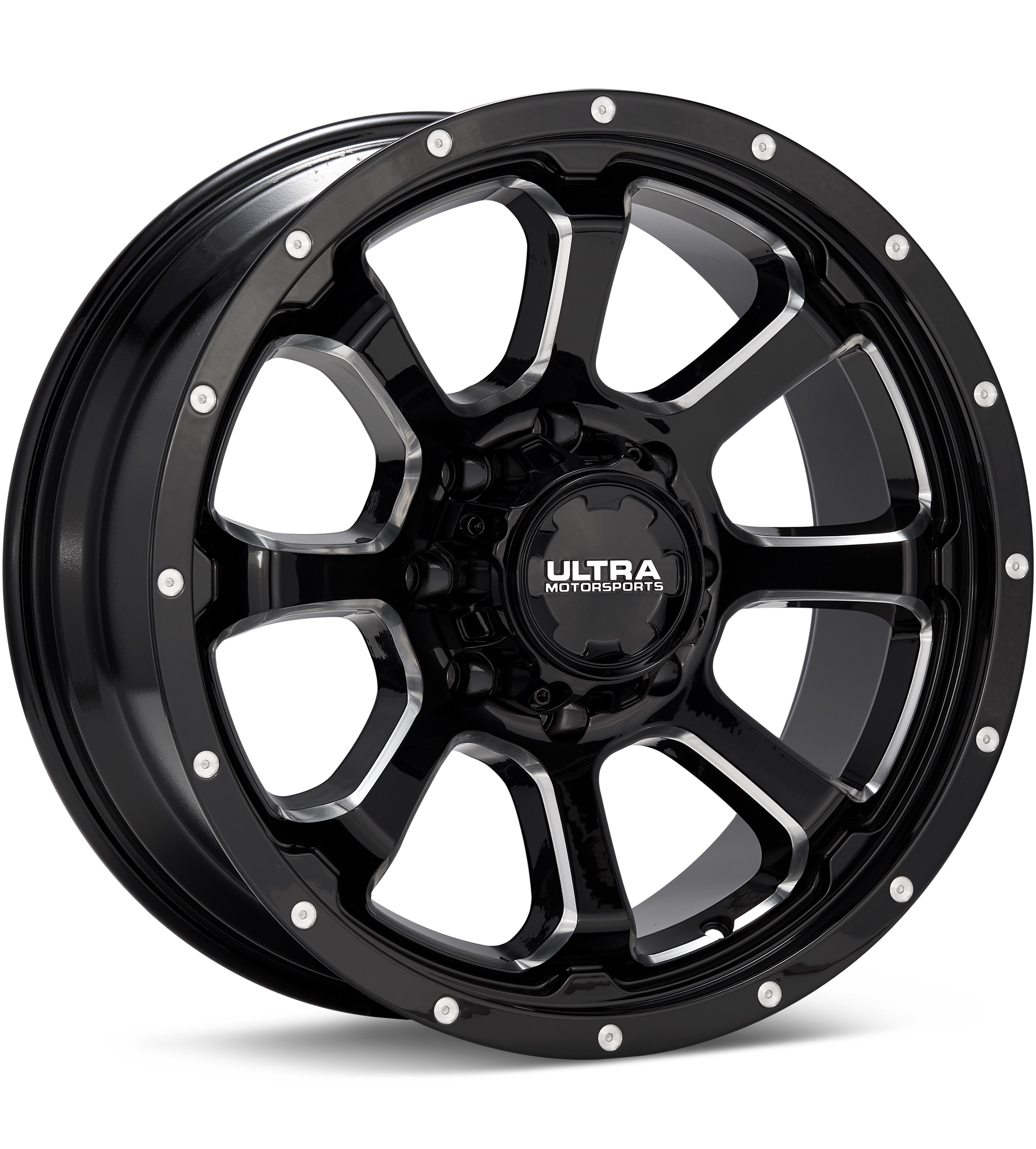 Ultra Nemesis 8-Lug Black w/Milled Accent Wheels 20 In 20x9 18