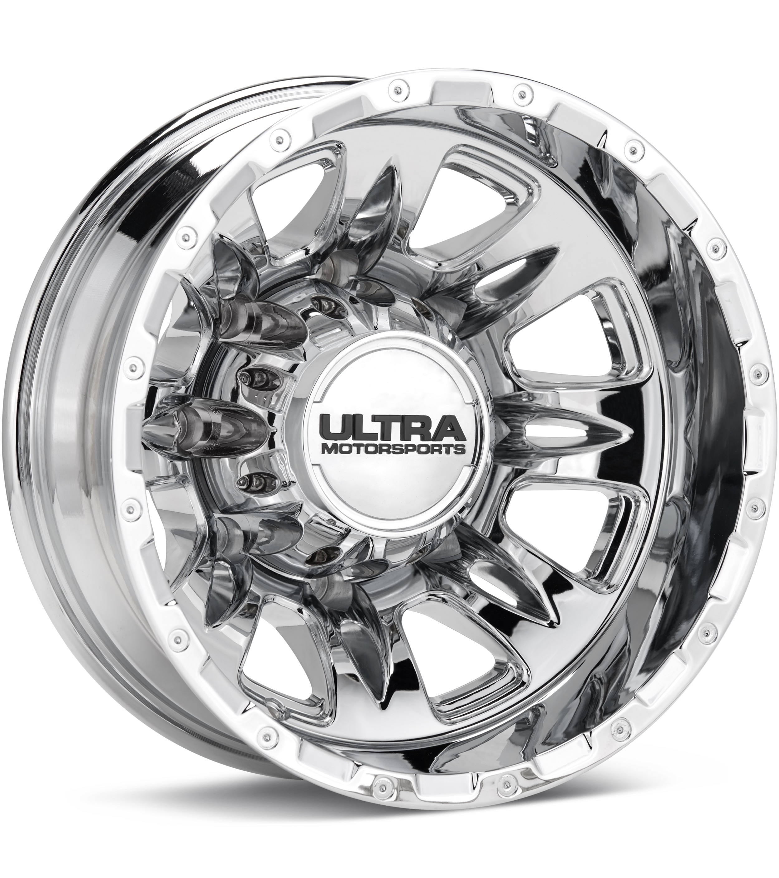 Ultra Predator II Dually Chrome Plated Wheels 17 In 17x6.5 129