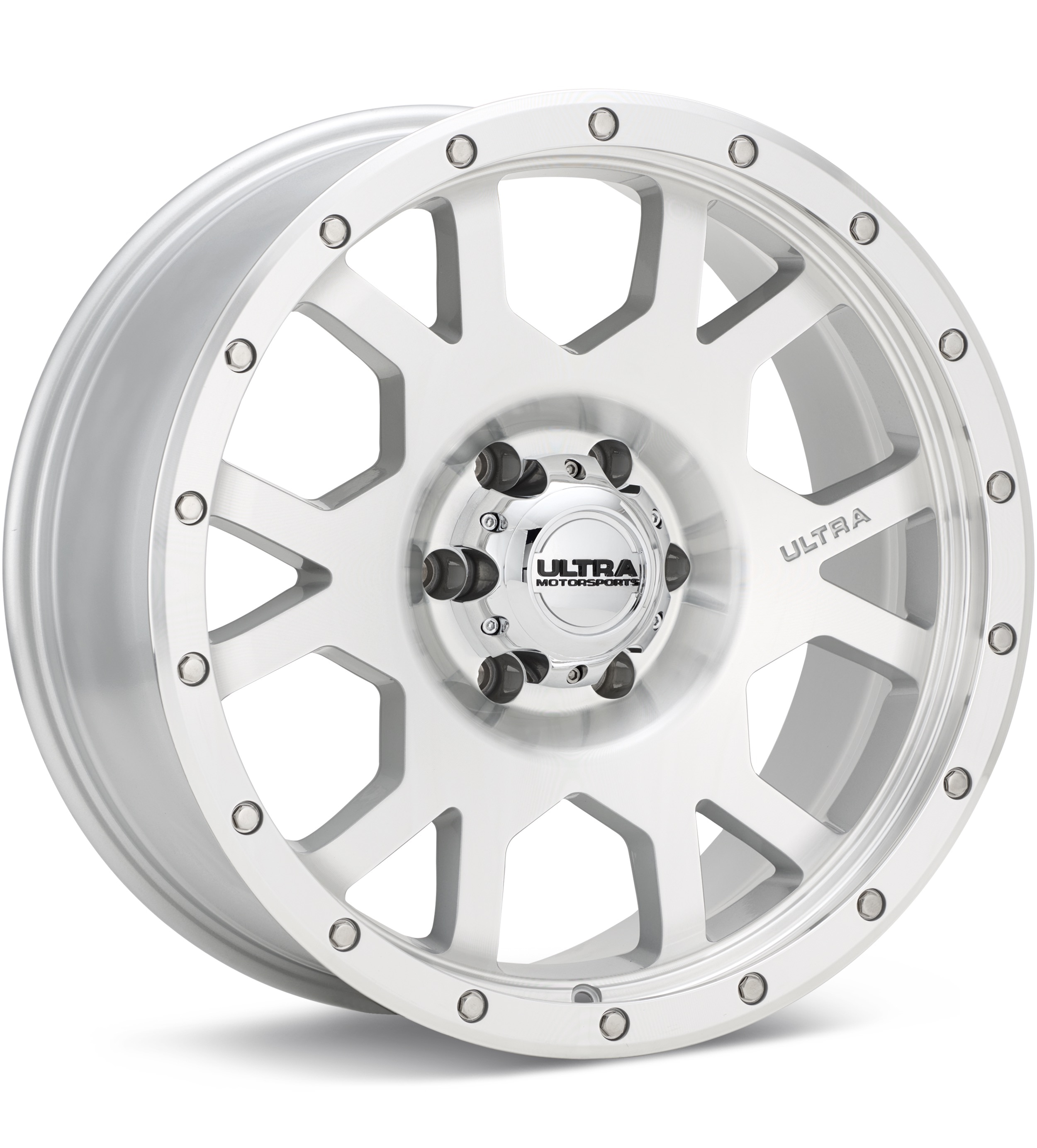 Ultra The Boss Silver Machined w/Clearcoat Wheels 20 In 20x9 +01