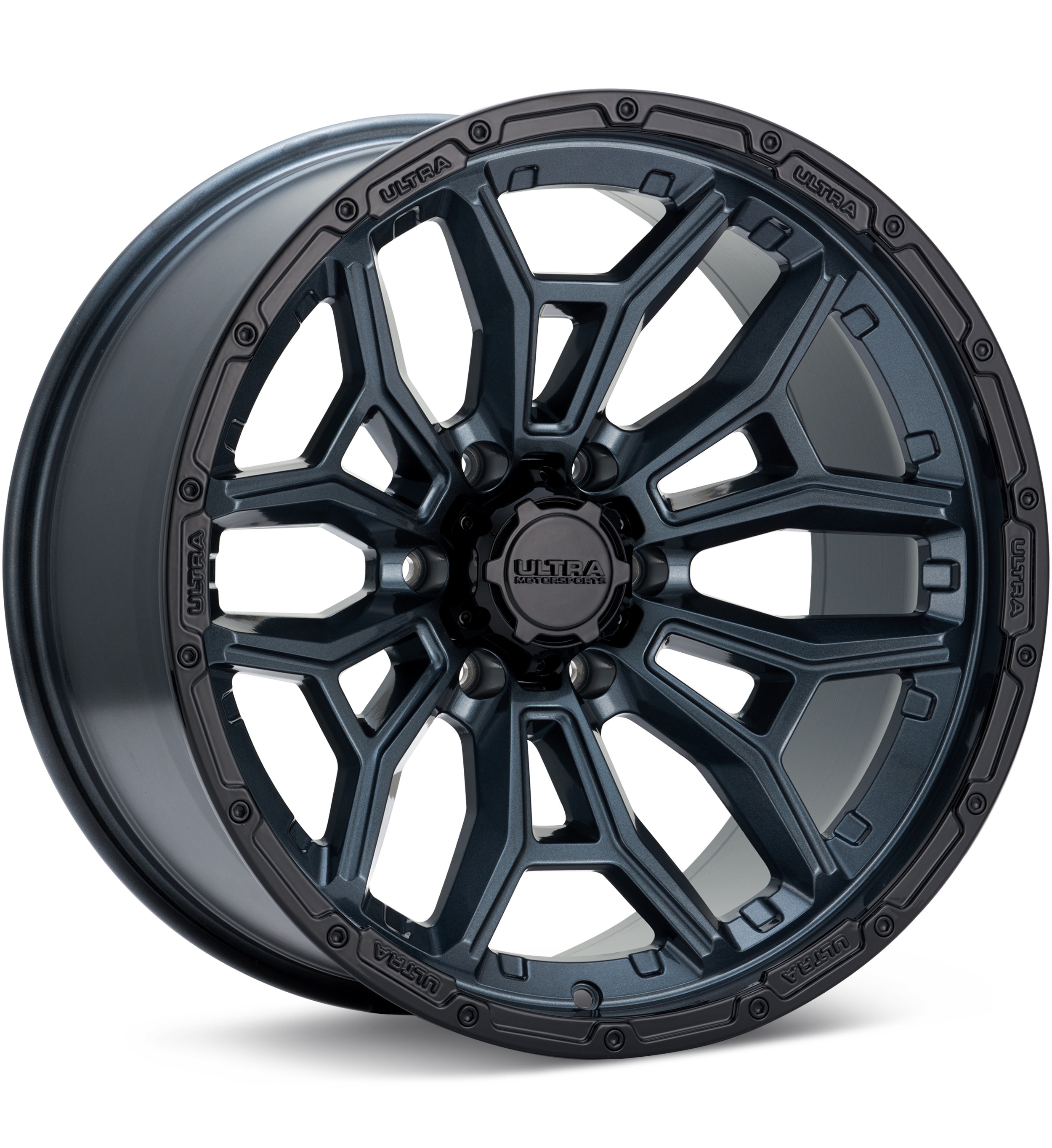 Ultra Warmonger 6 Anthracite w/Gloss Black Lip Wheels 20 In 20x9 +18