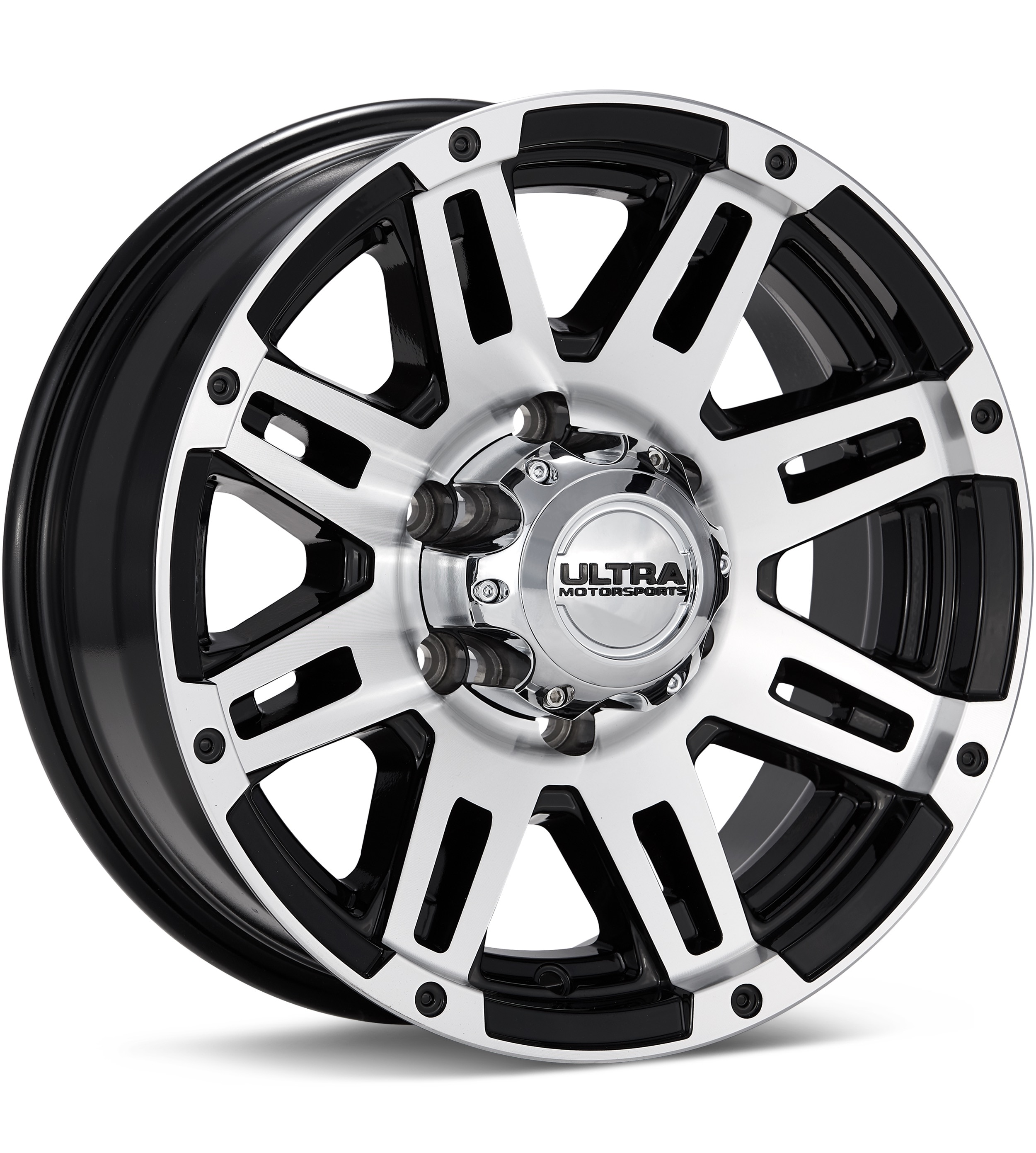 Ultra Trailer Machine Machined w/Black Accent Wheels 15 In 15x6 00