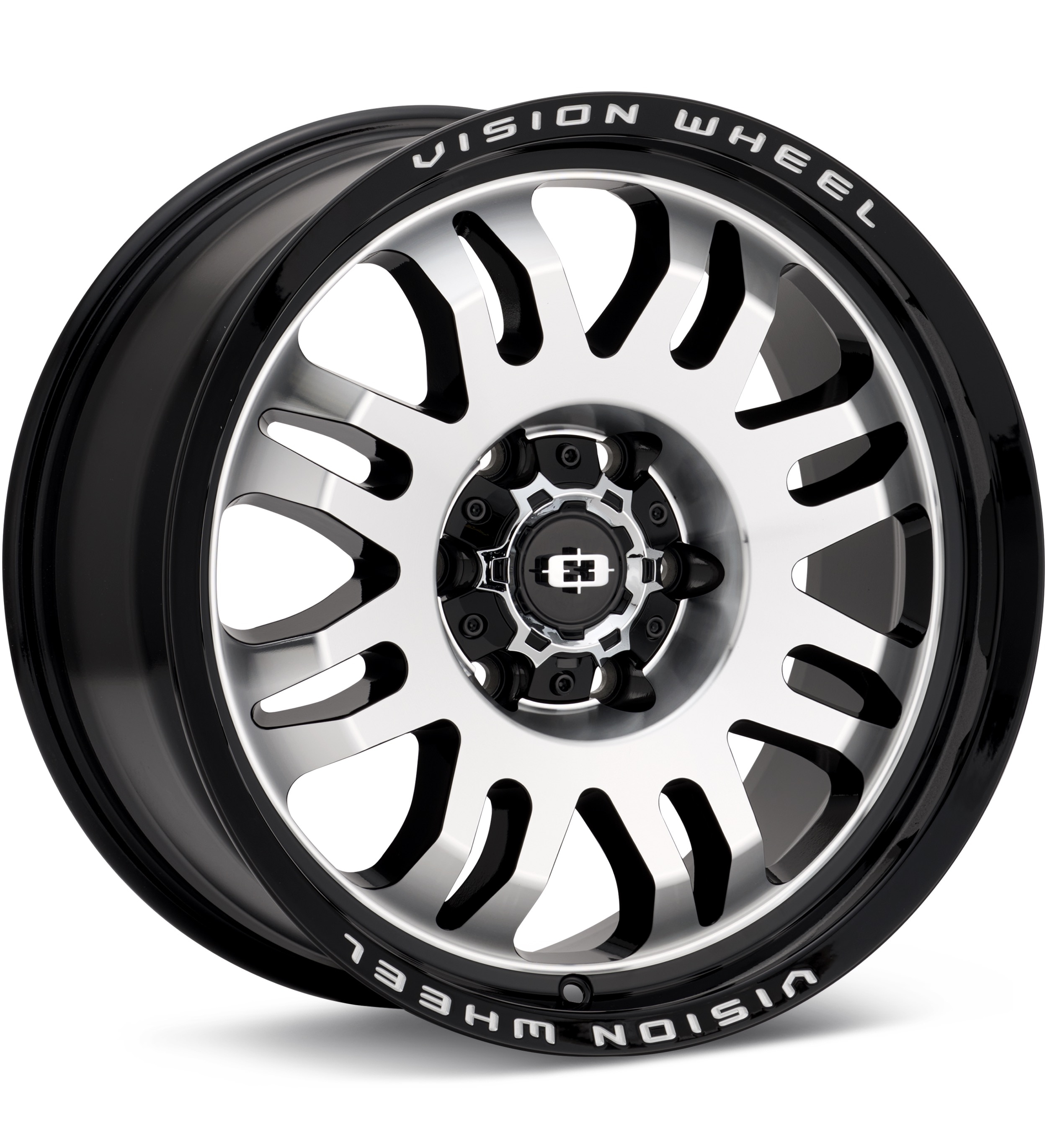 Vision Wheel Inferno Machined w/Gloss Black Accent Wheels 17 In 17x9 +12