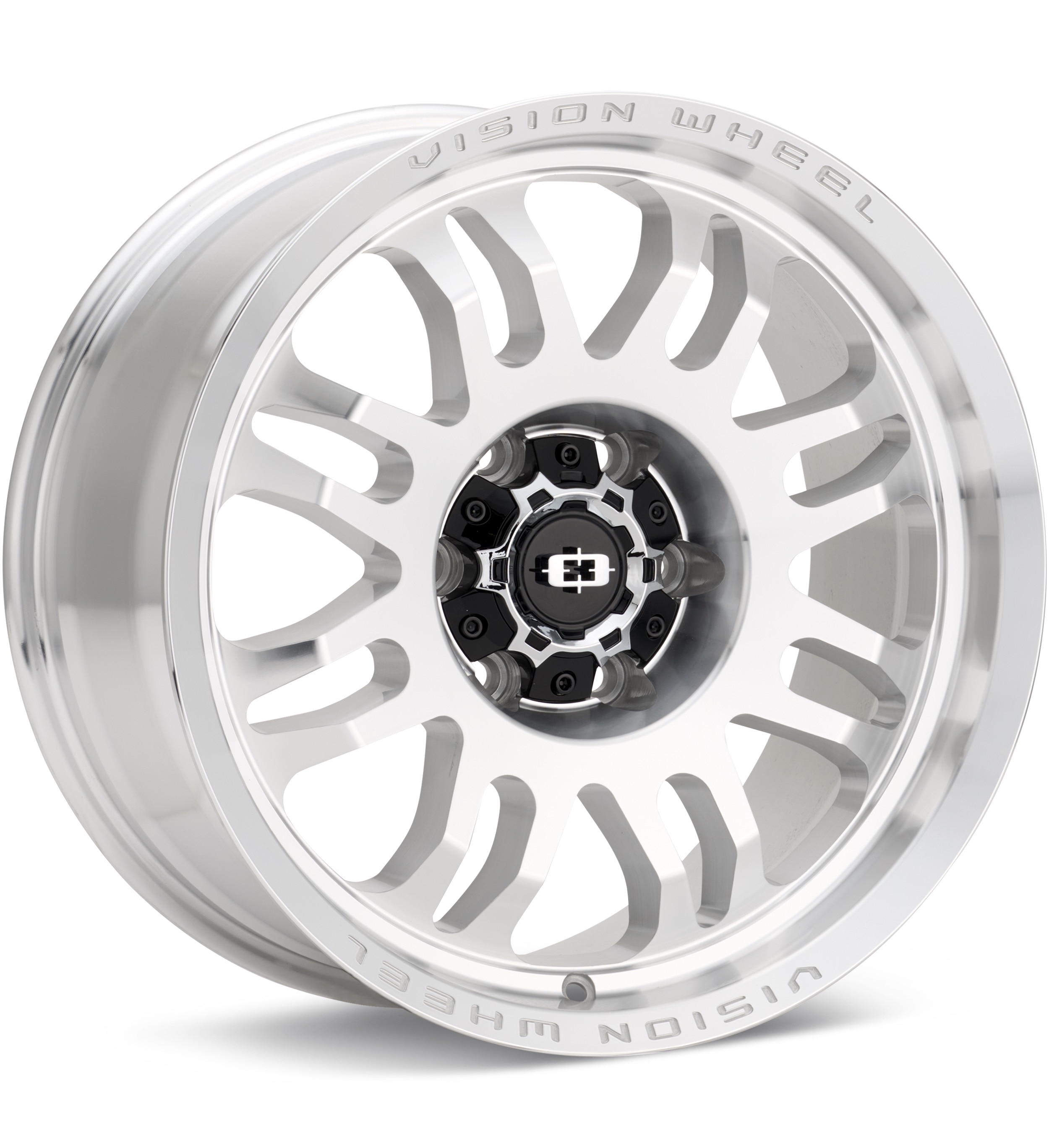 Vision Wheel Inferno Silver Machined w/Clearcoat Wheels 17 In 17x9 +12